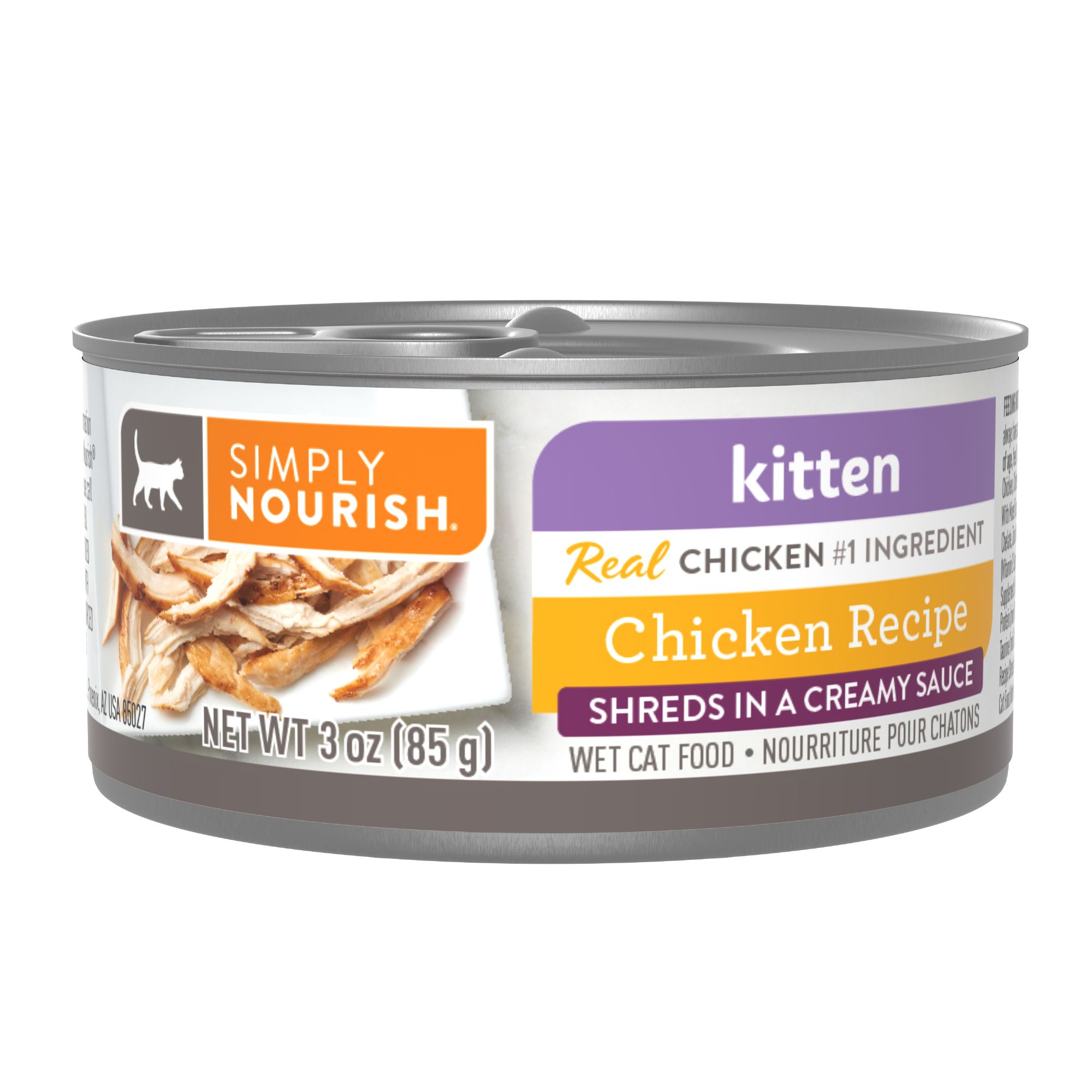Simply Nourish® Shreds in a Creamy Sauce Kitten Wet Cat Food Natural