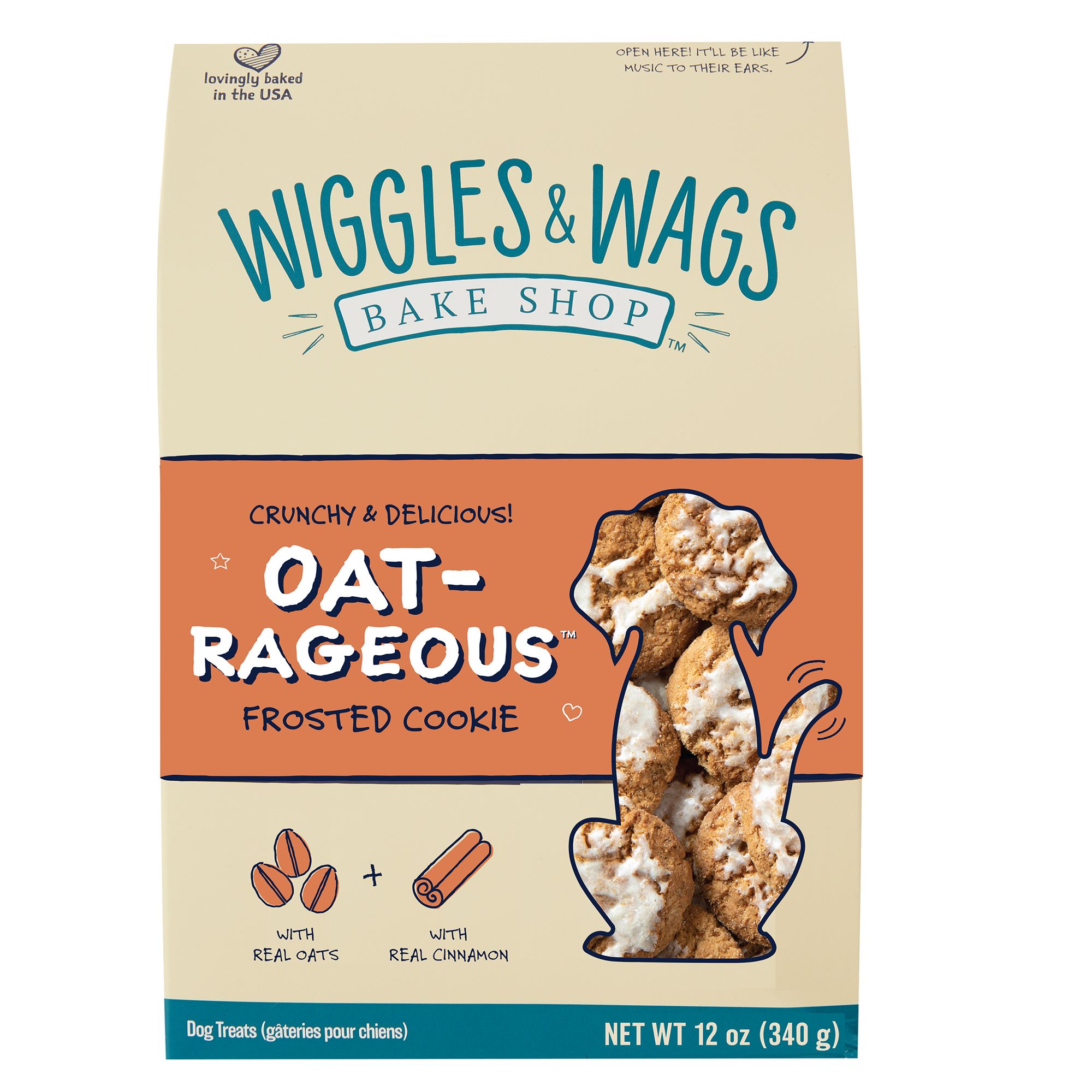 Wiggles & Wags Bake Shop [TM] OatRageous Dog Crunchy Treat 12 Oz