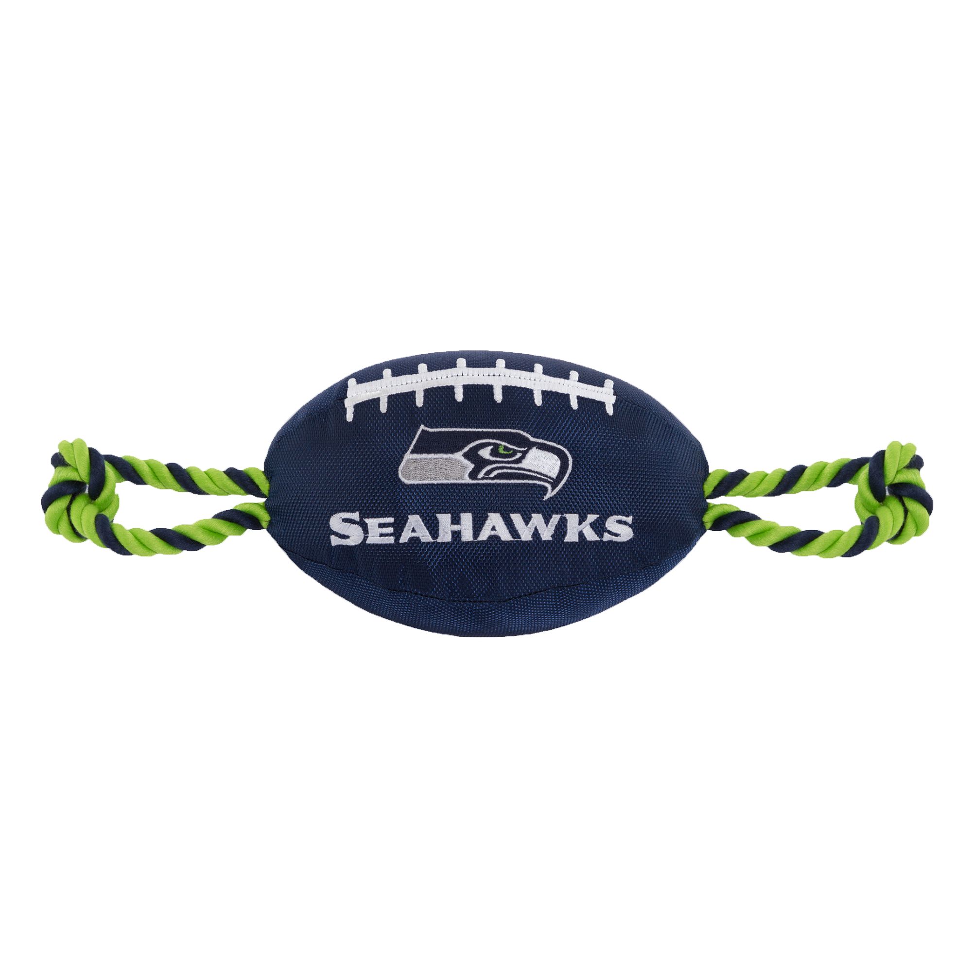 Pets First Seattle Seahawks Football Rope Dog Toy dog Plush Toys