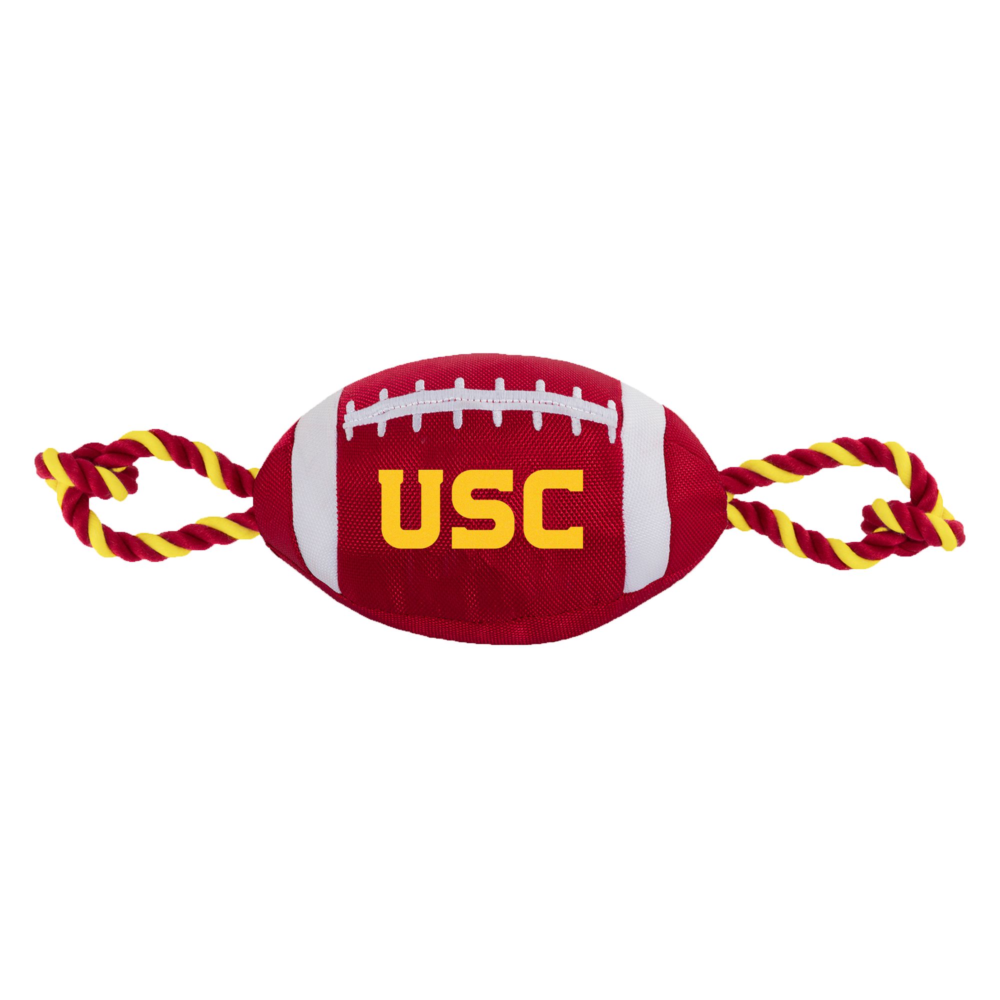 Pets First University of Southern California Football Rope Dog Toy