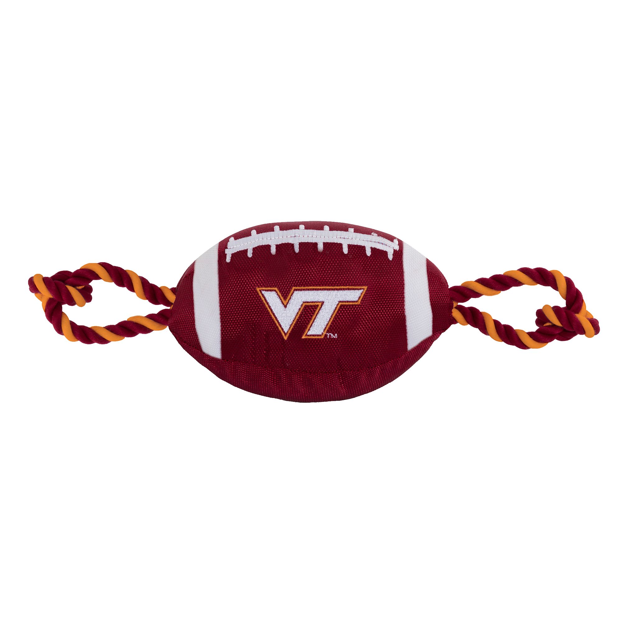 Pets First Virginia Tech Football Rope Dog Toy