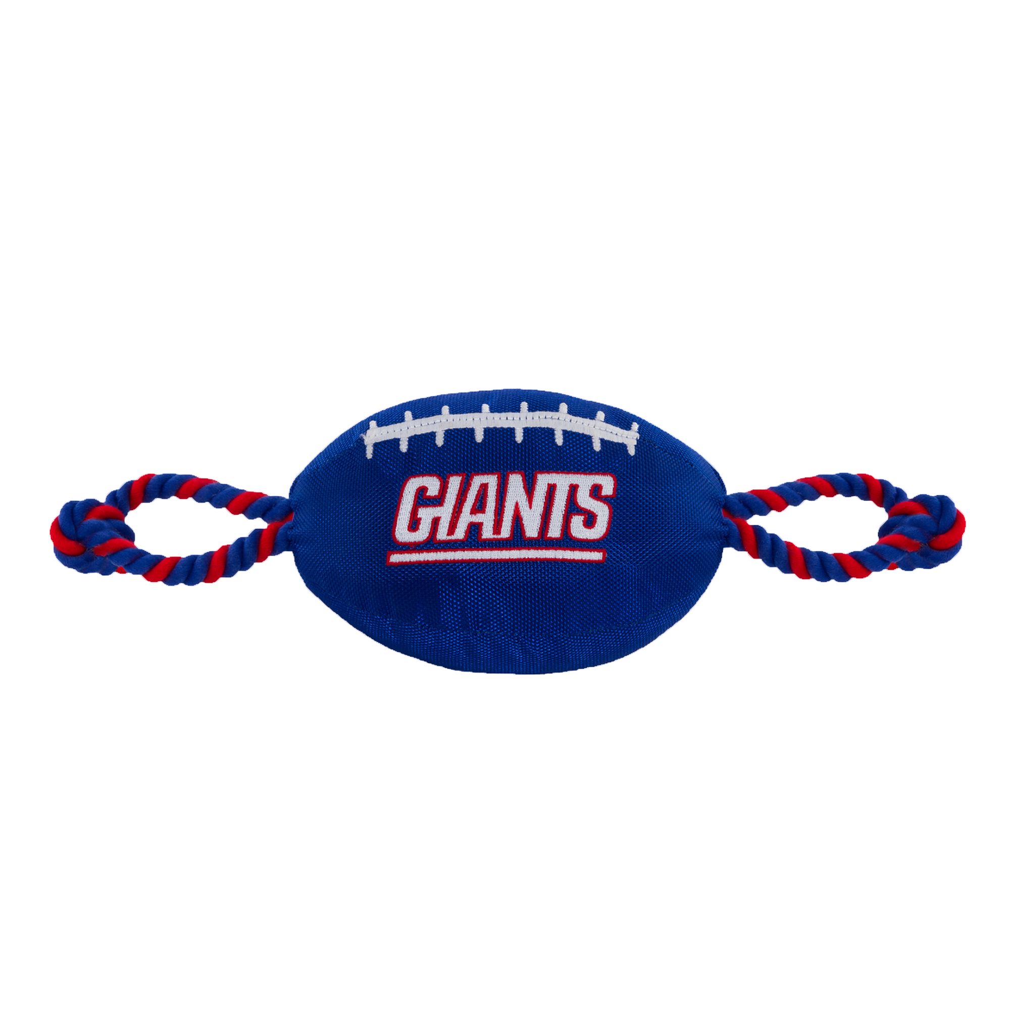 Pets First New York Giants Football Rope Dog Toy