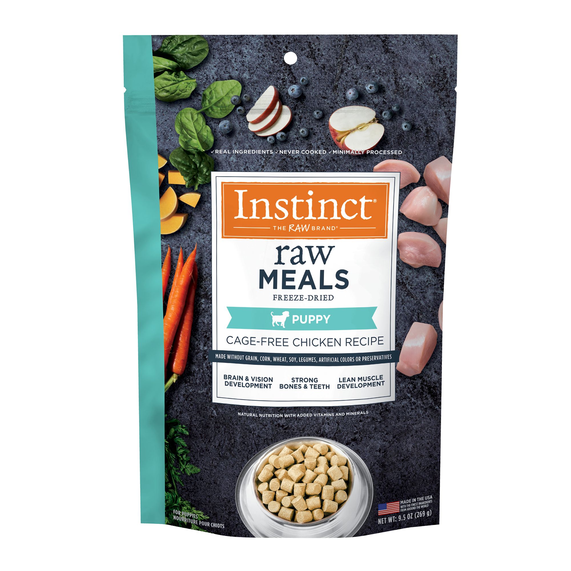 Instinct® Raw Meals FreezeDried Puppy Dry Dog Food Grain Free, CageFree Chicken dog Dry