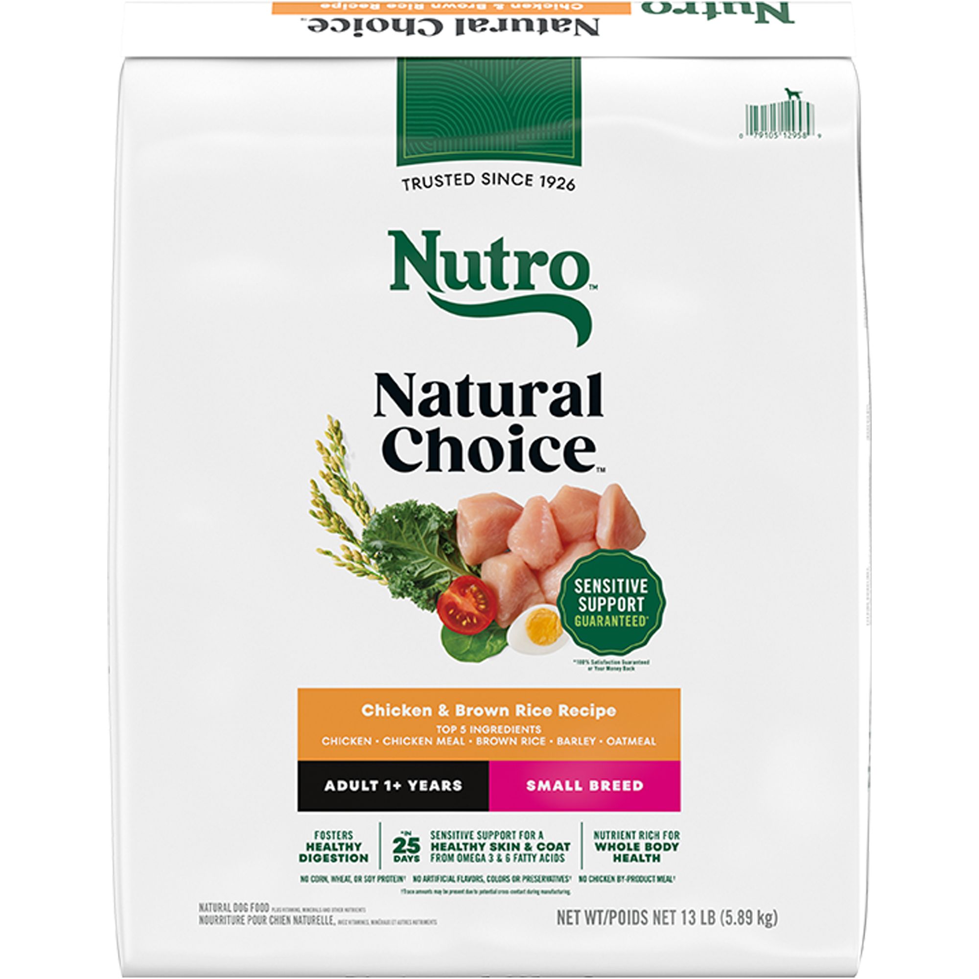 Nutro Natural Choice™ Small Breed Adult Dry Dog Food Non GMO, Chicken