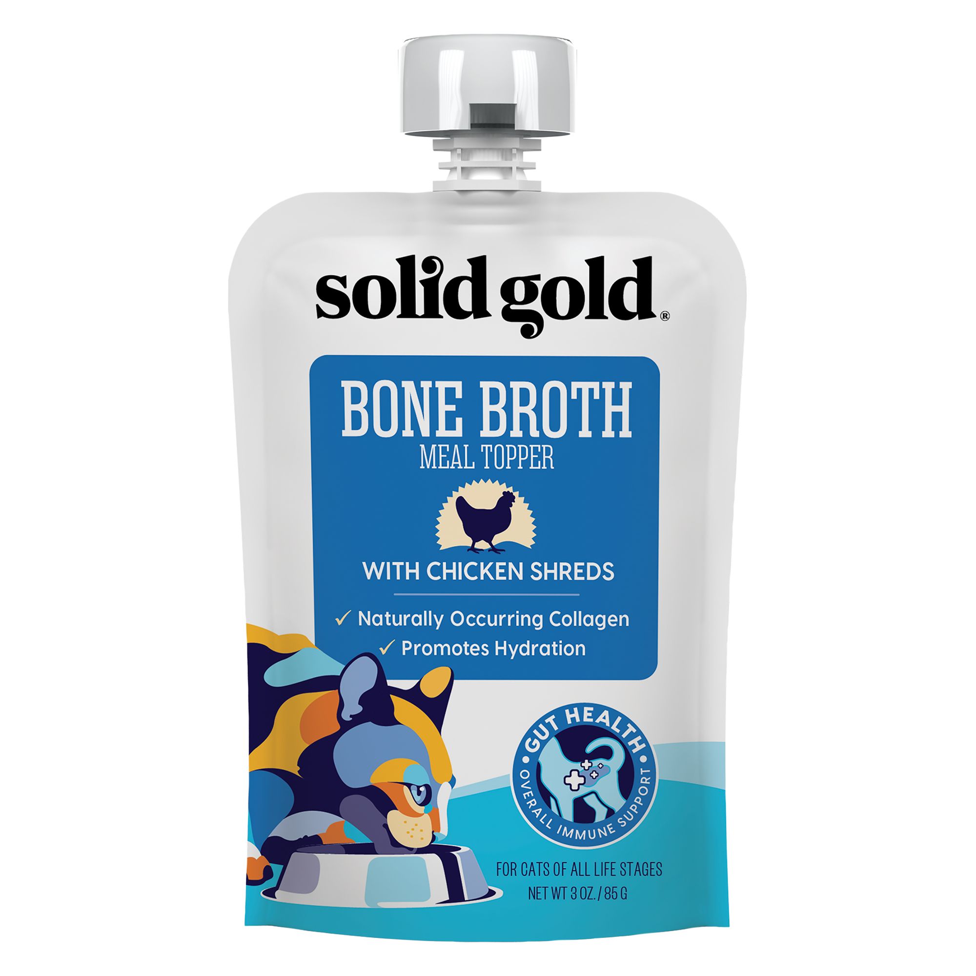 Solid Gold® Bone Broth Cat Meal Topper cat Food Toppers PetSmart