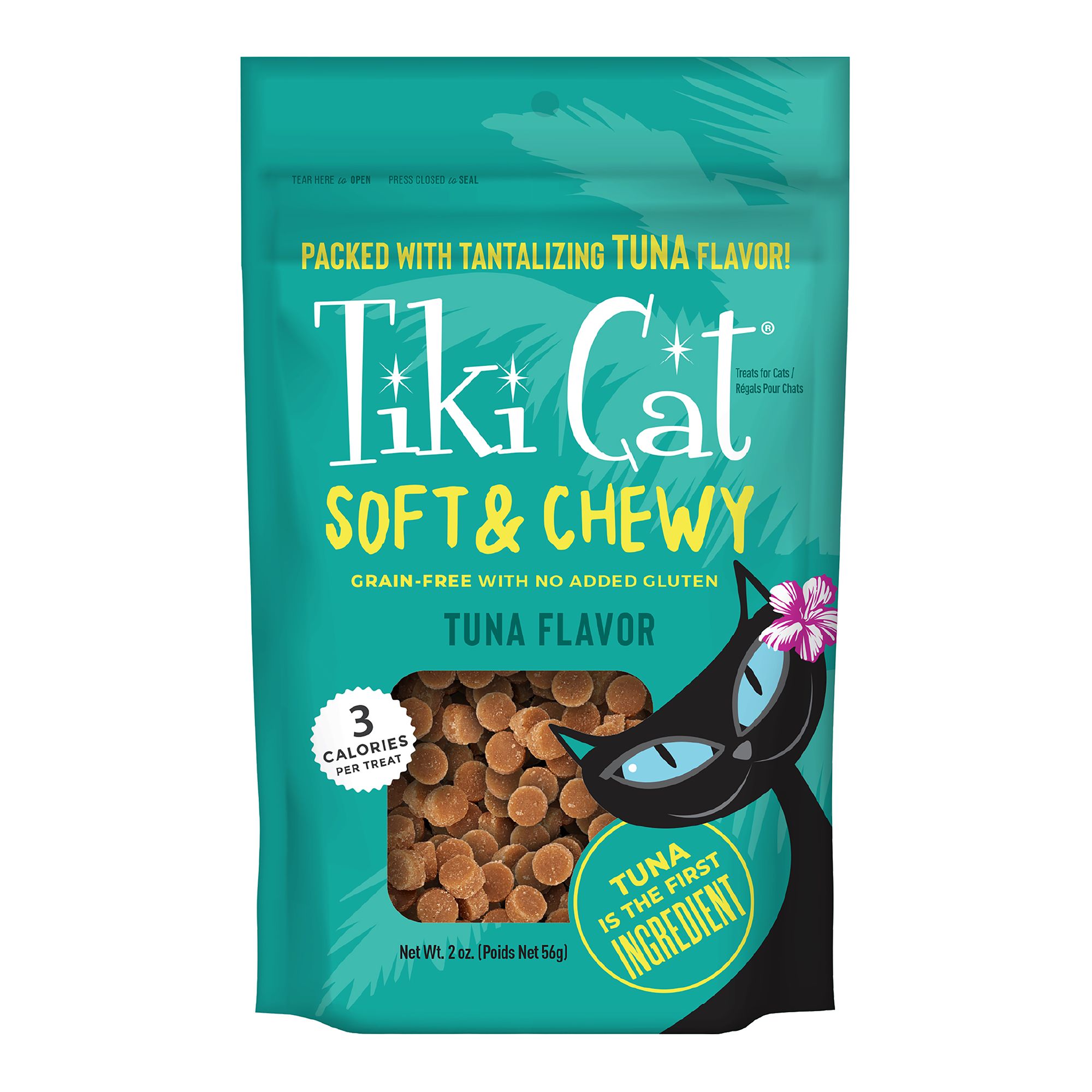 Tiki Cat® Soft & Chewy Cat Treats Grain Free, No Added Gluten cat