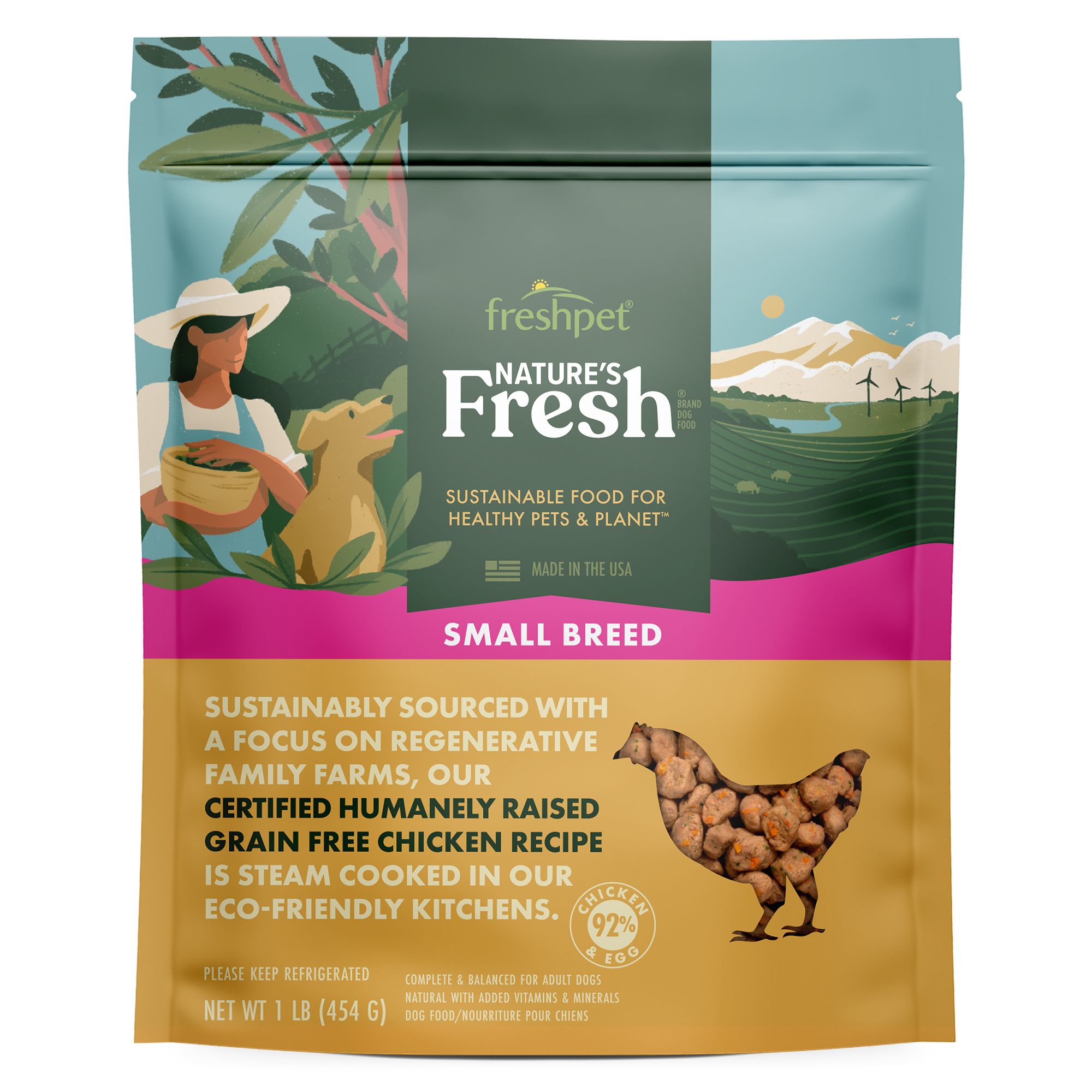Freshpet Nature's Fresh Small Breed All Life Stage Dog Food Grain