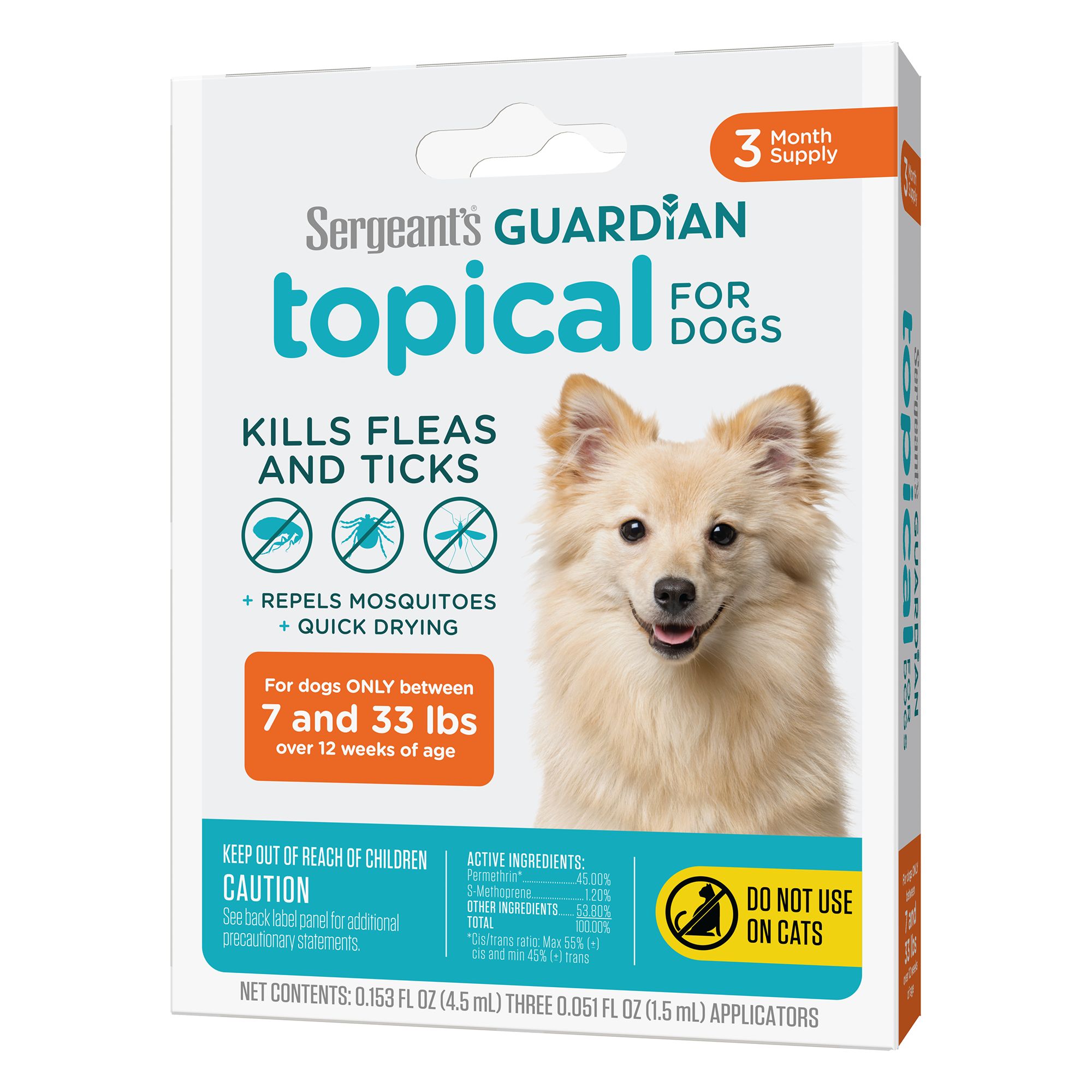 Sergeant's Guardian Flea and Tick Topical for Dogs 12 wks and older 3
