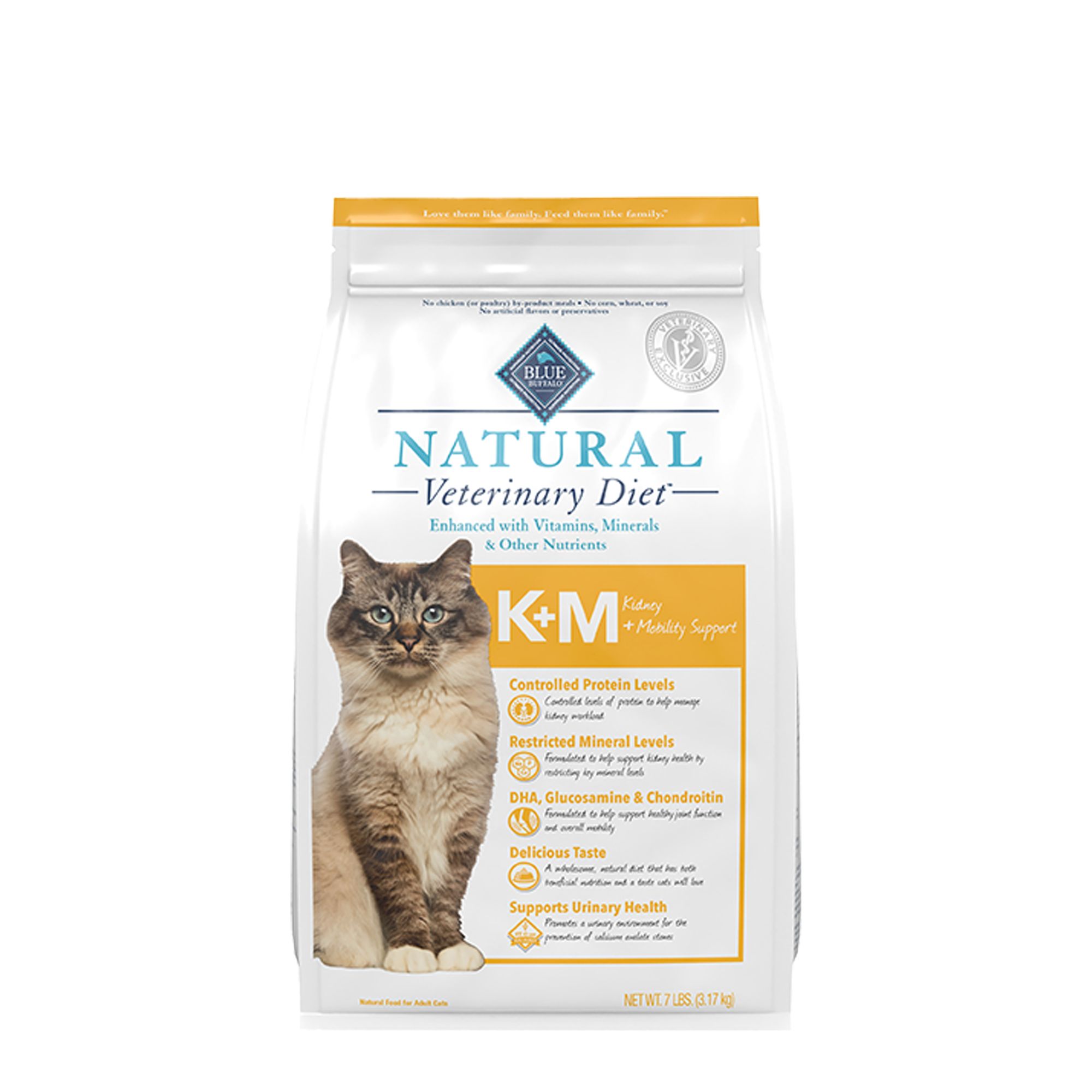 Blue Buffalo® Blue Natural Veterinary Diet™ K+M Adult Dry Cat Food