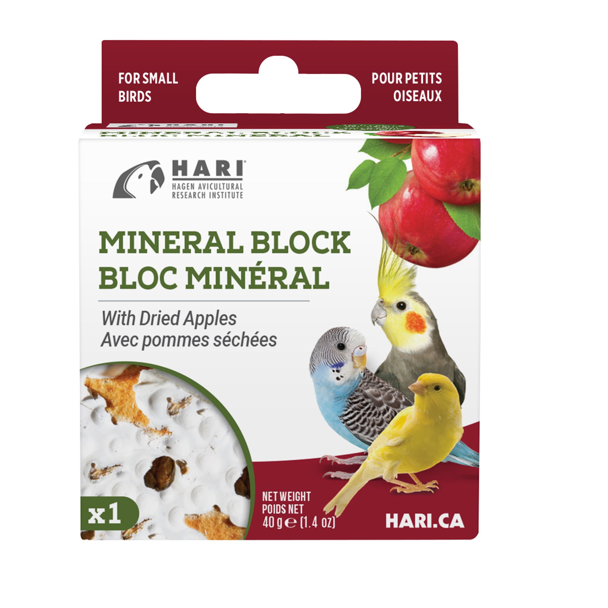 Hari Mineral Block Dried Apples Bird Supplements bird Vitamins