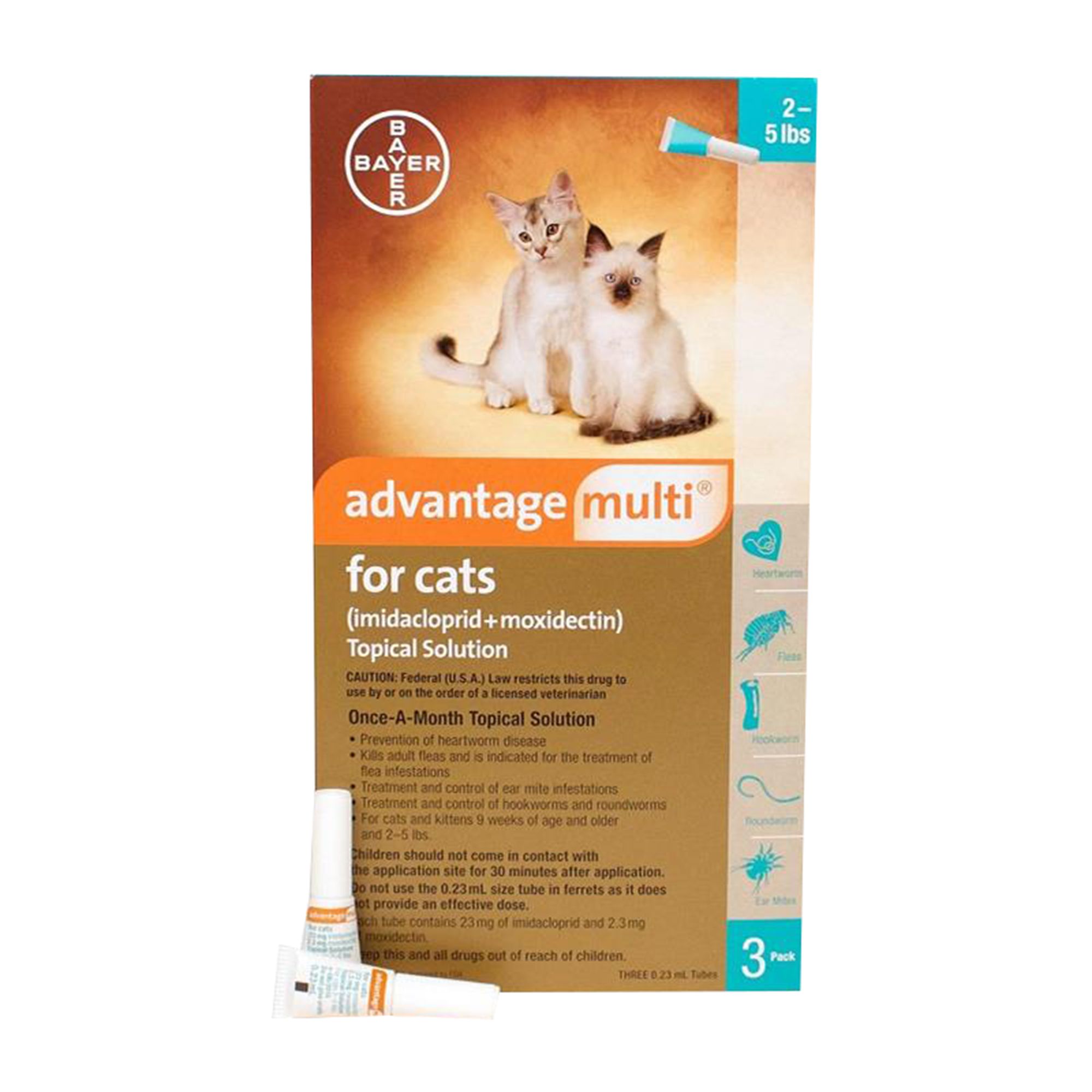 Advantage Multi for Cats 25 lbs, 1 Month Supply Pharmacy Flea & Tick
