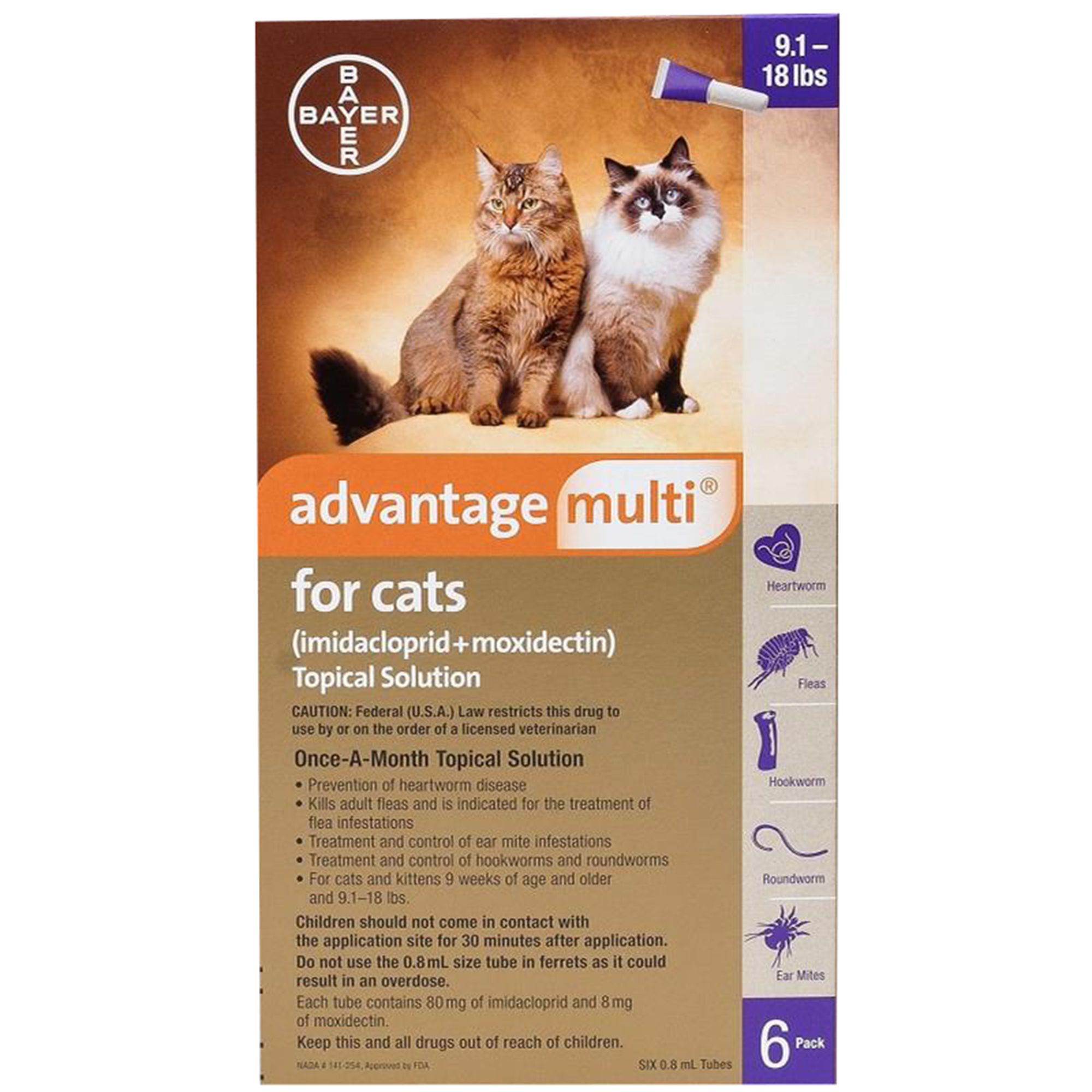 Advantage Multi for Cats 9.118 lbs