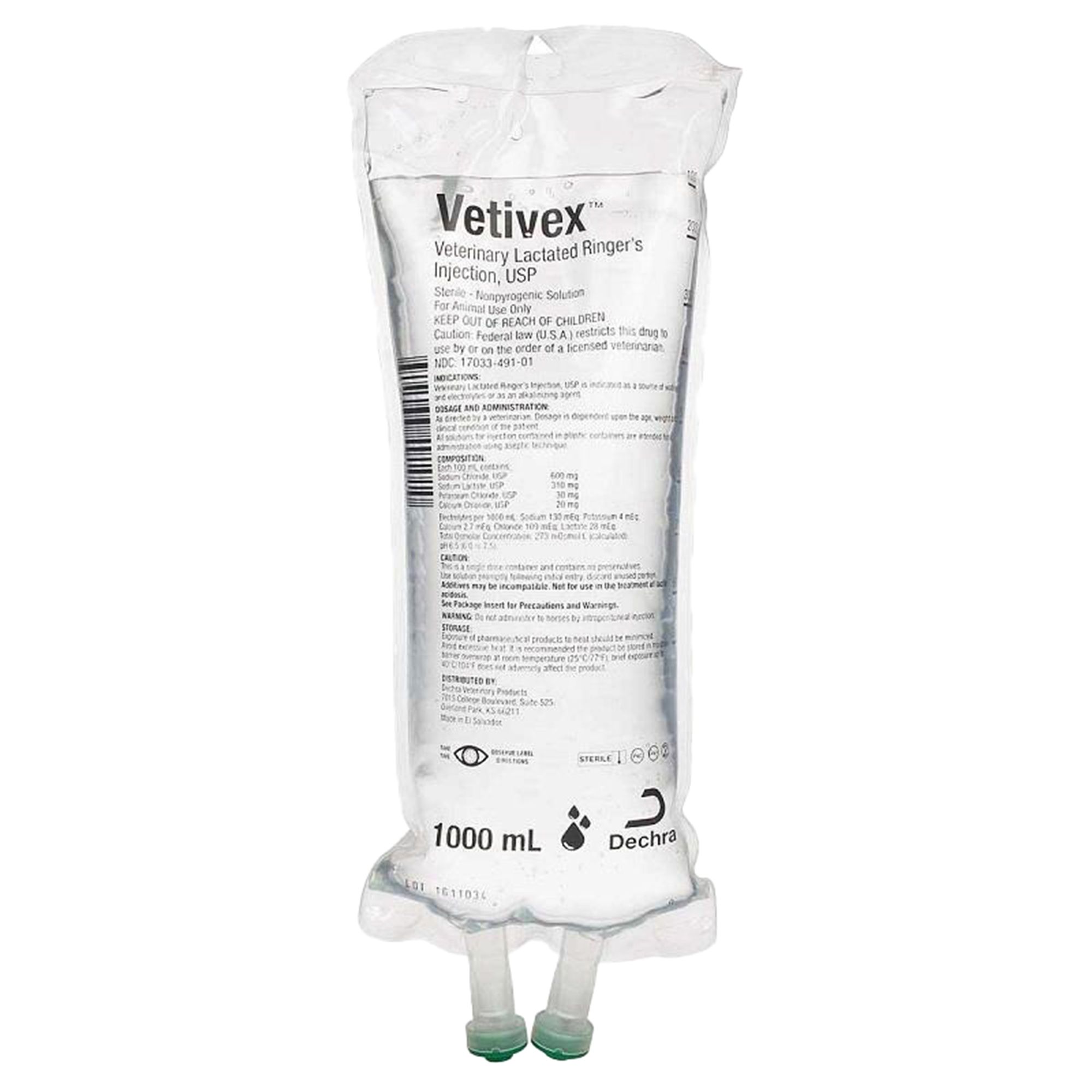 Lactated Ringers Solution 500 mL, 1 Liter