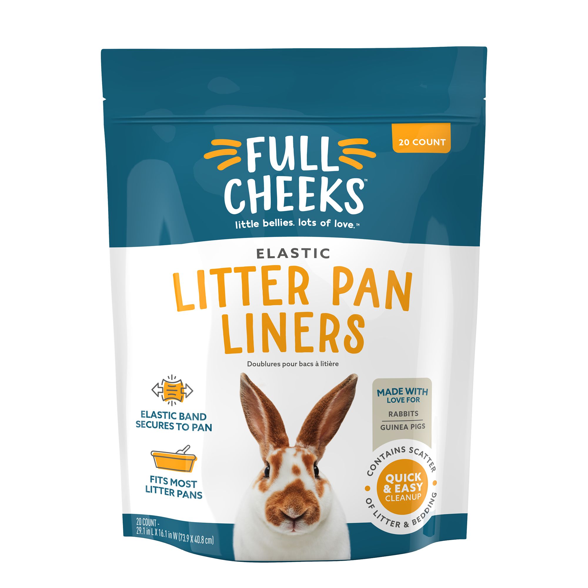 Full Cheeks Small Pet Elastic Litter Pan Liners small pet Litter Pans PetSmart