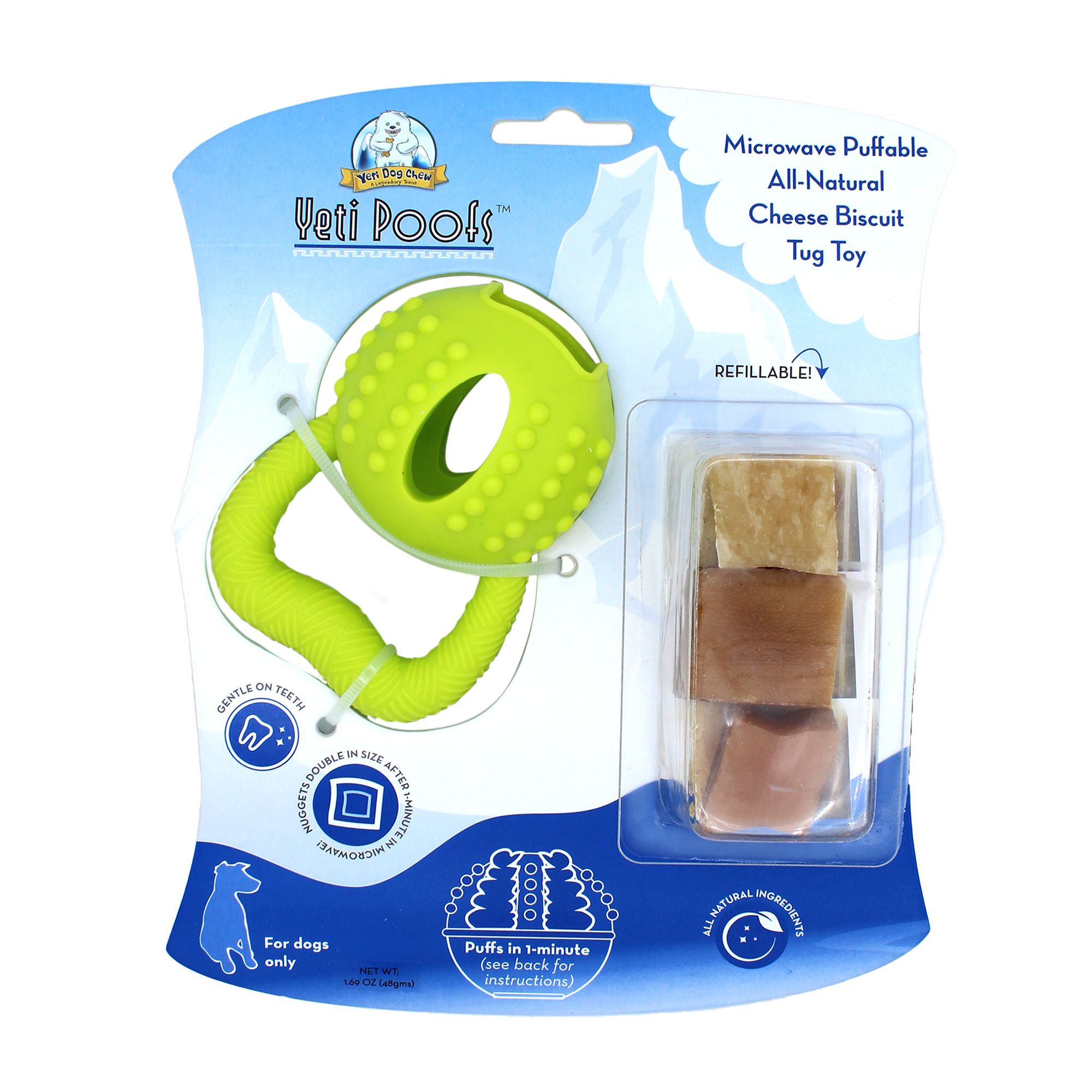 Yeti Poofs™ Tug with 3 Poofs Dog Toy dog Chew Toys PetSmart