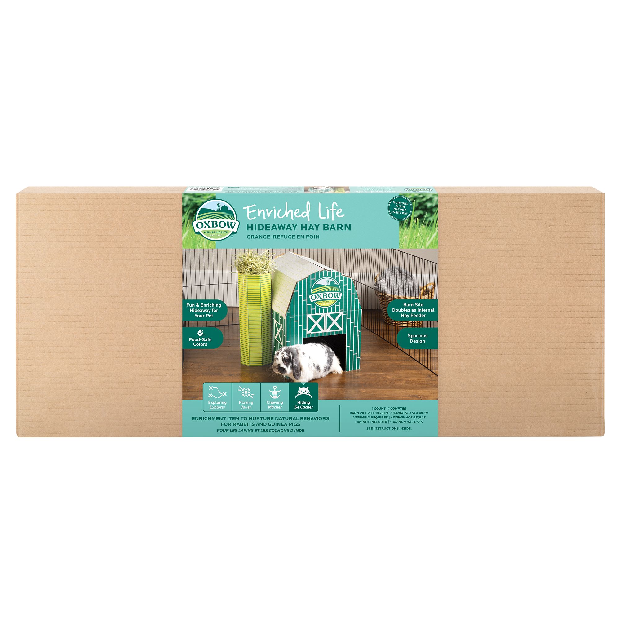 Oxbow Enriched Life Hideaway Hay Barn small pet Toys PetSmart
