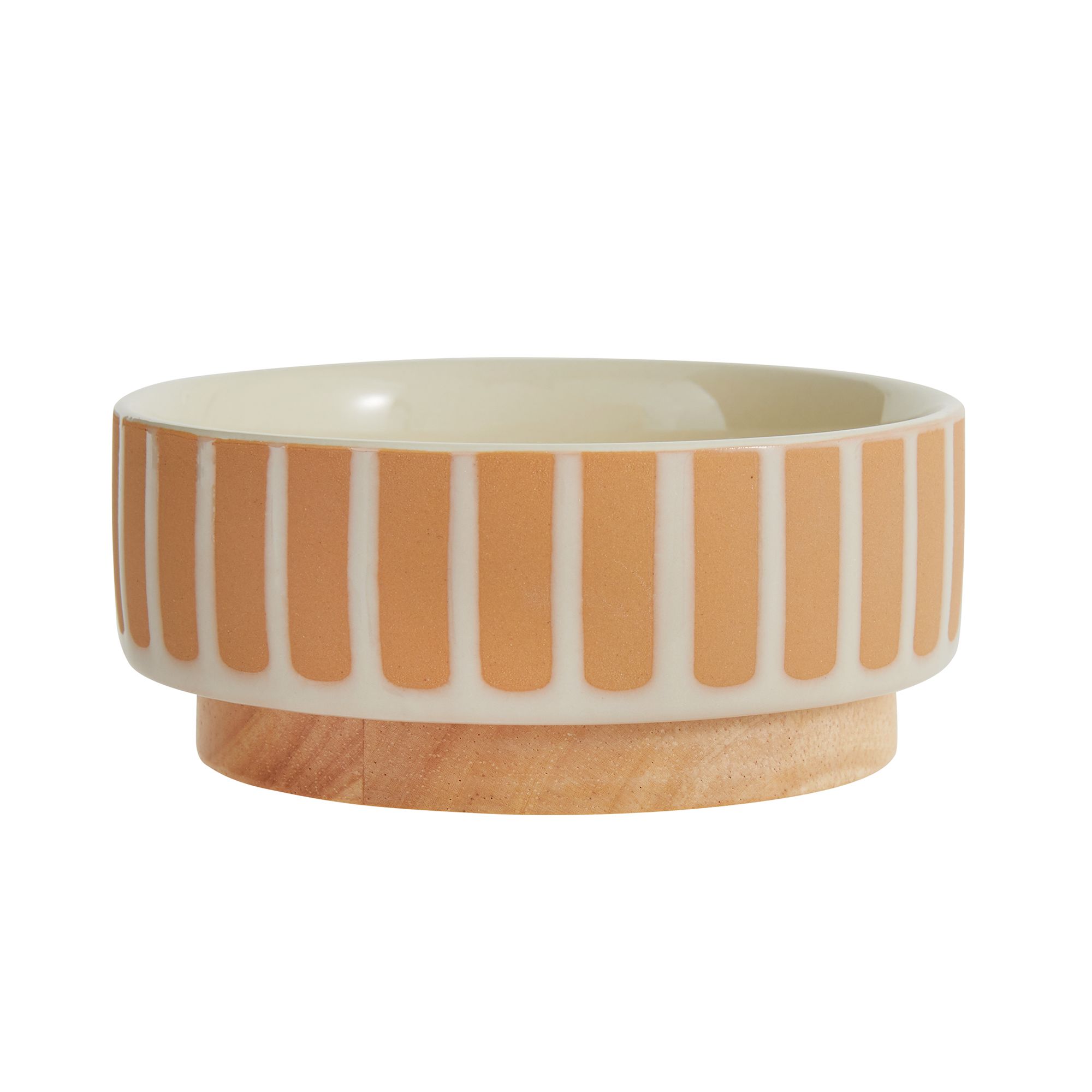 Top Paw® Tan Flute Ceramic Dog Bowl dog Food & Water Bowls PetSmart