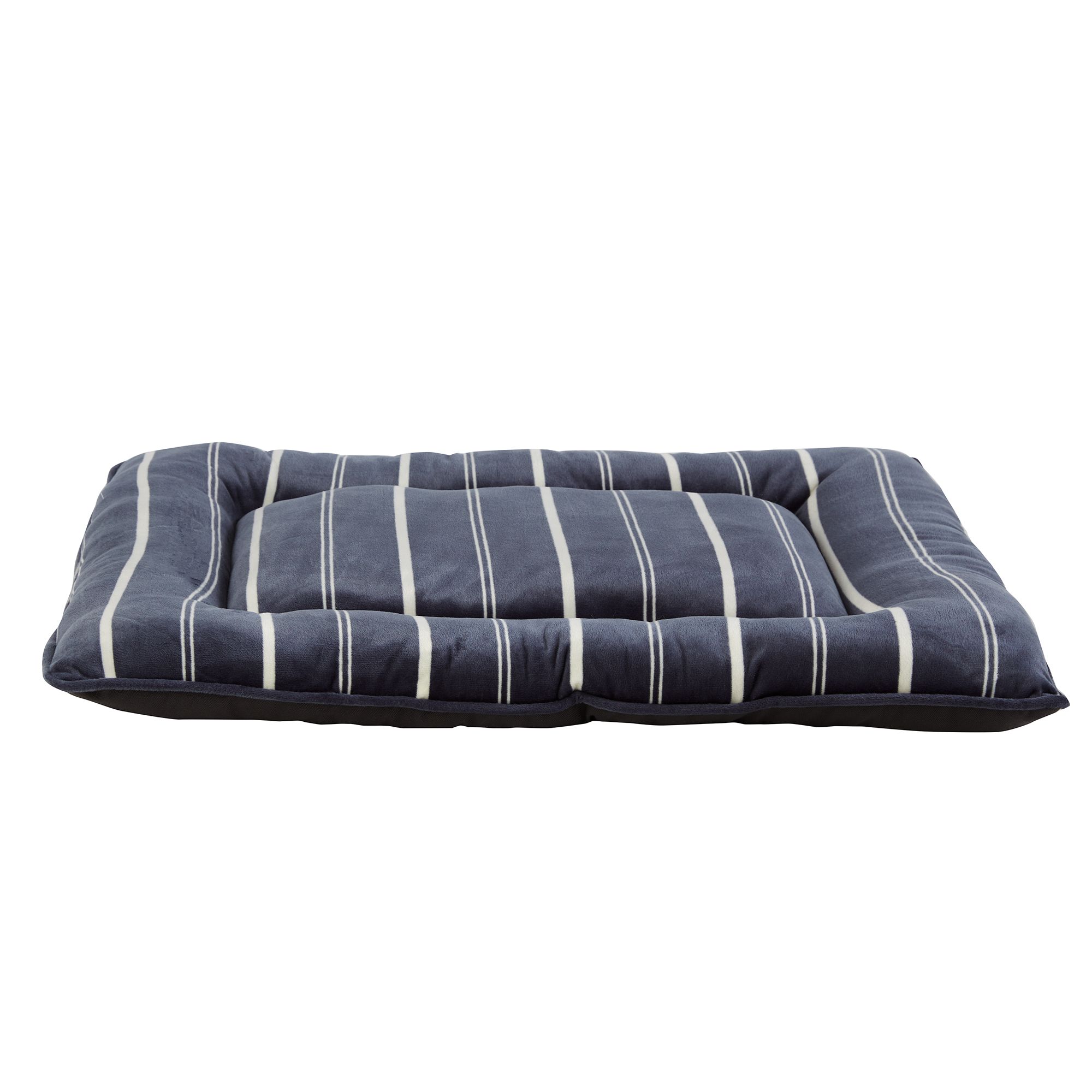 Top Paw® Navy & White Striped Pillow Dog Bed dog Pillow Beds PetSmart