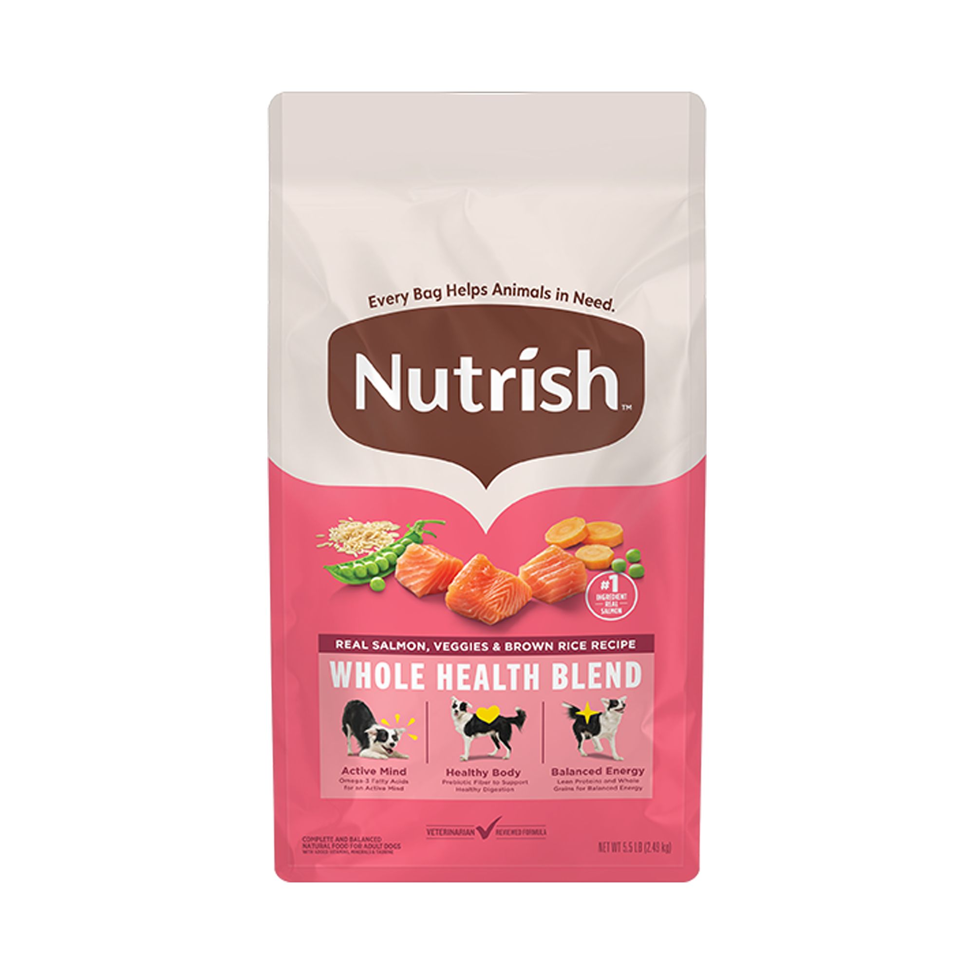 Rachael Ray Nutrish Dry Dog Food Adult Salmon, Brown Rice dog Dry