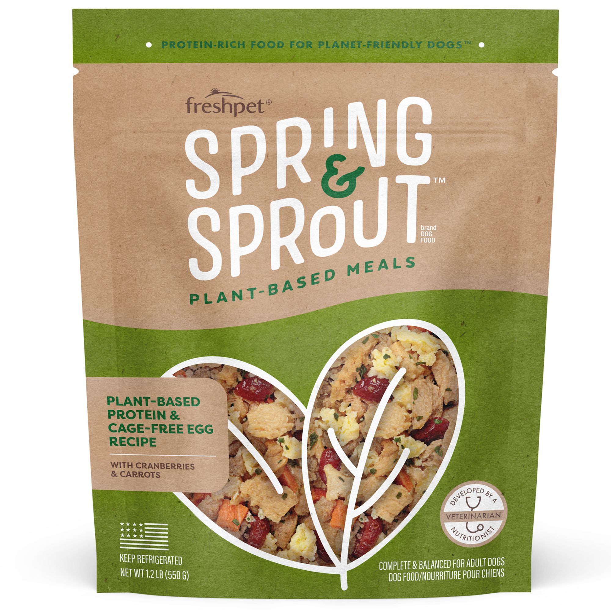 Freshpet® Spring & Sprout™ All Life Stage Fresh Dog Food PlantBased