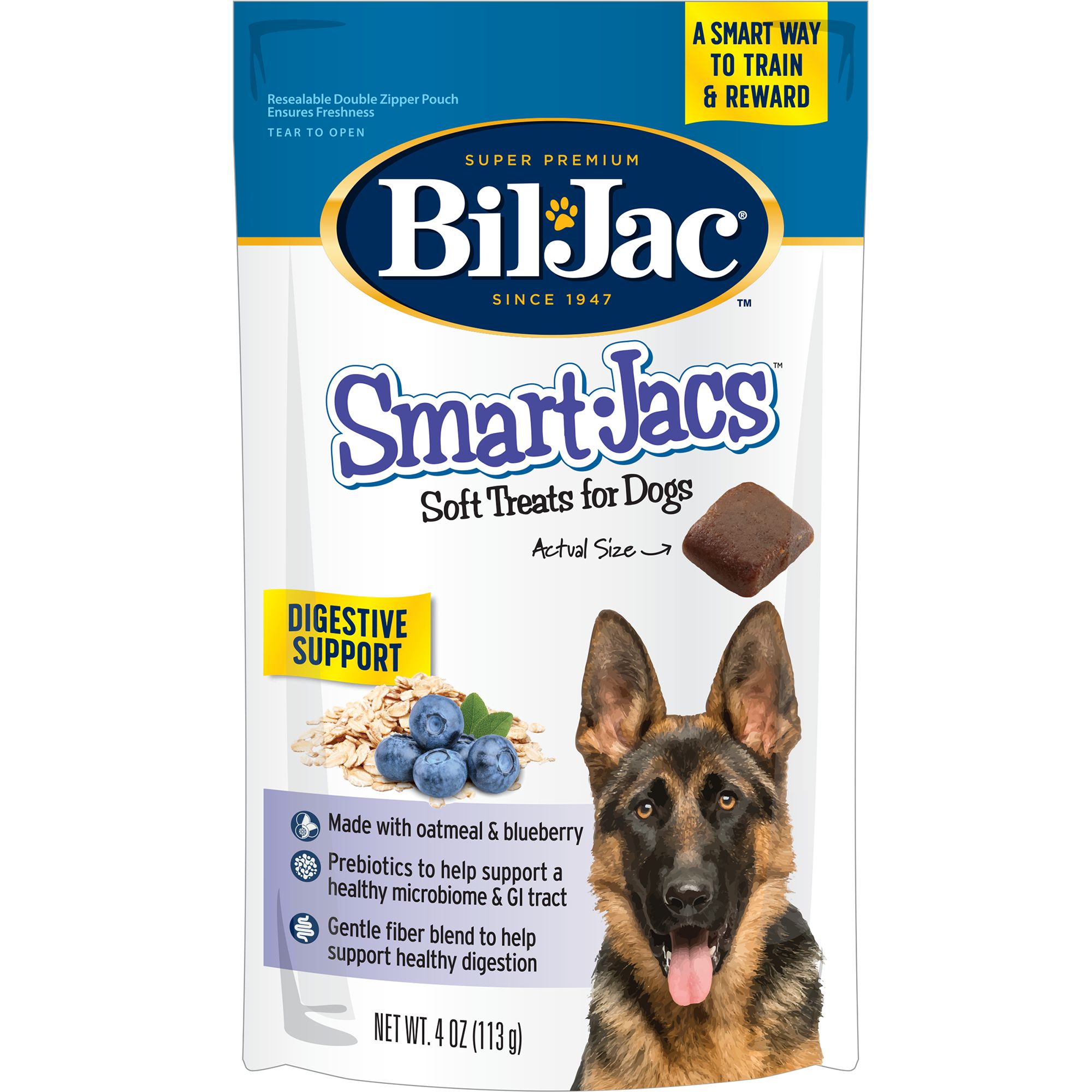 BilJac(r) SmartJacs Soft Training Dog Treats Digestive Support