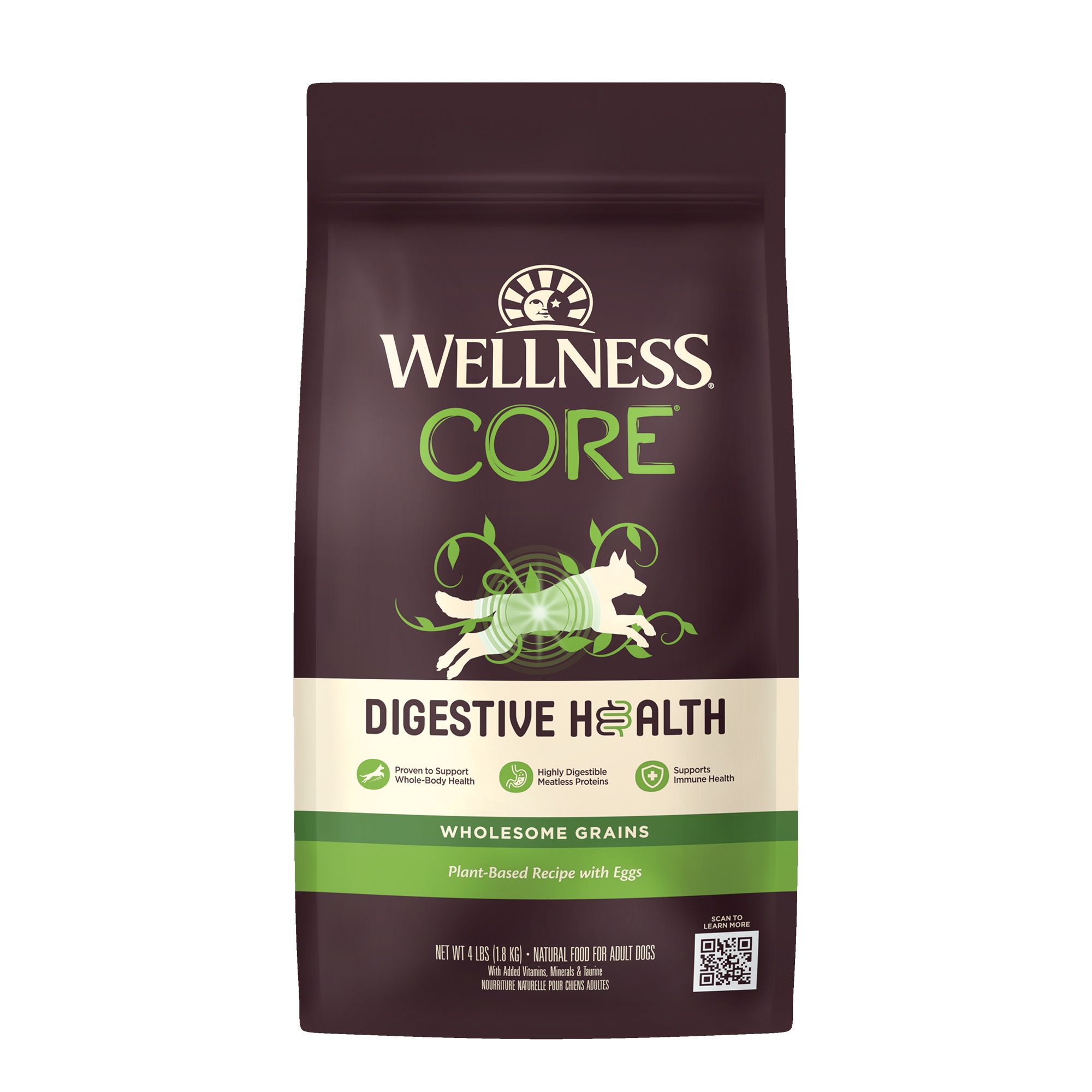 Wellness Core Digestive Health Adult Dry Dog Food WithGrain, Natural