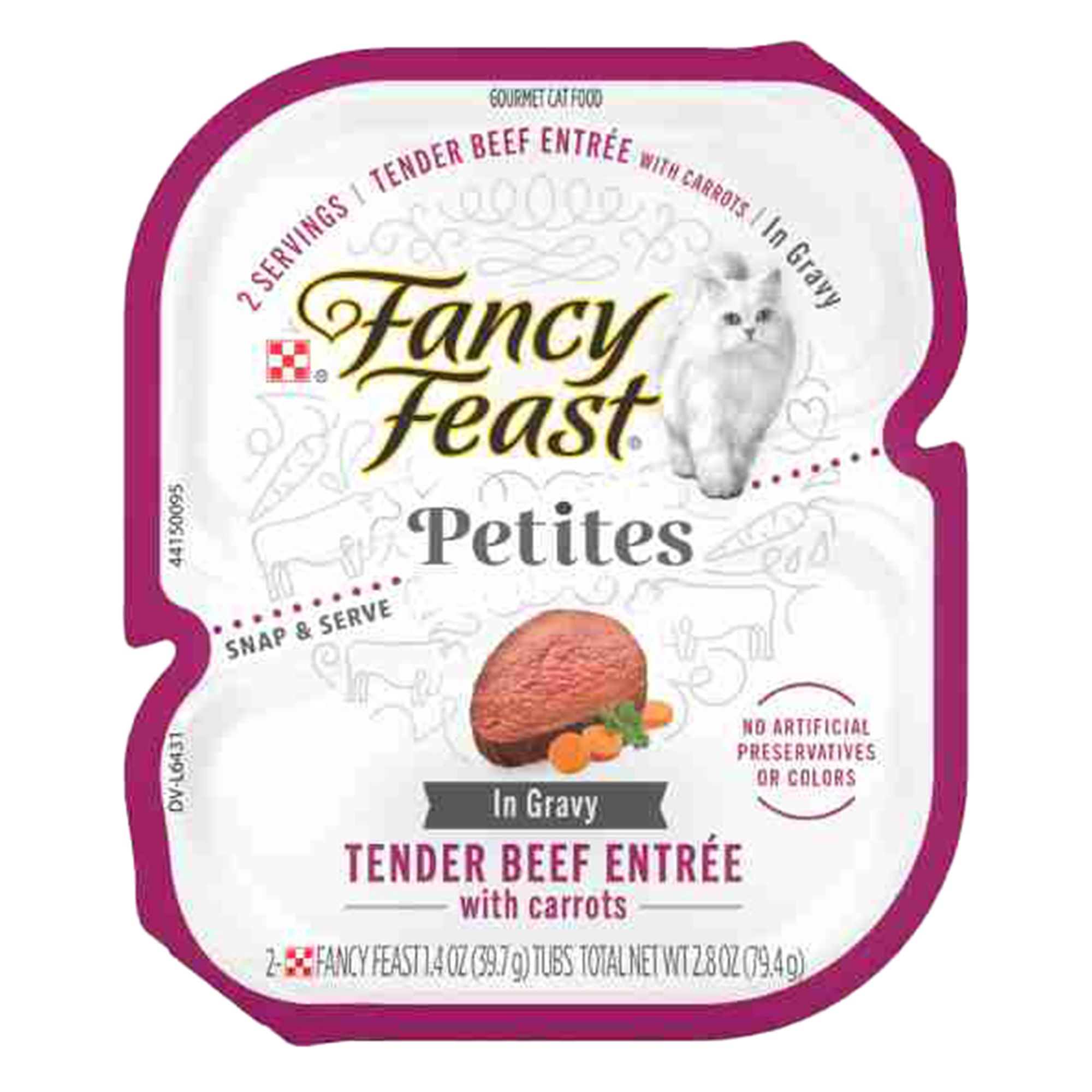 Fancy Feast® Petites in Gravy Cat Wet Food 2.8 oz cat Wet Food