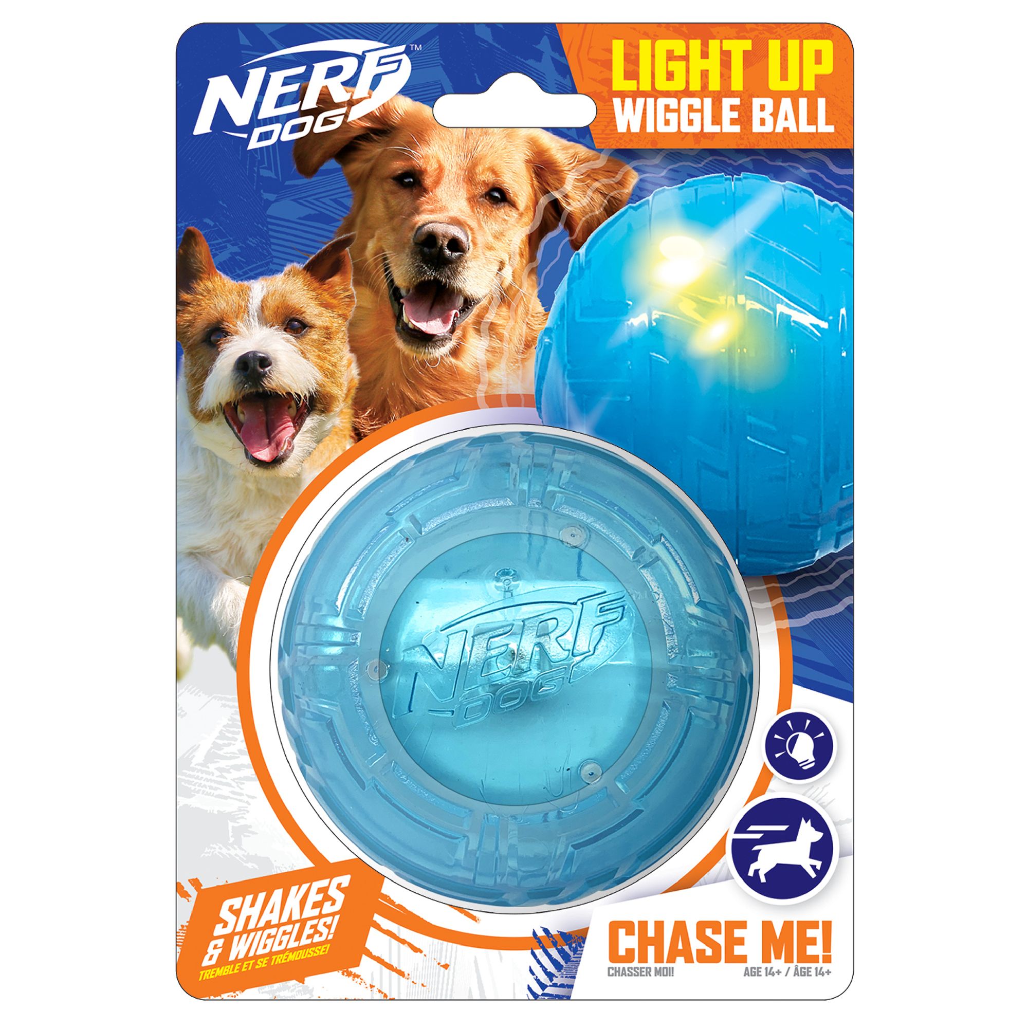 Nerf™ Dog Wiggle LED Ball Dog Toy dog Interactive Toys PetSmart