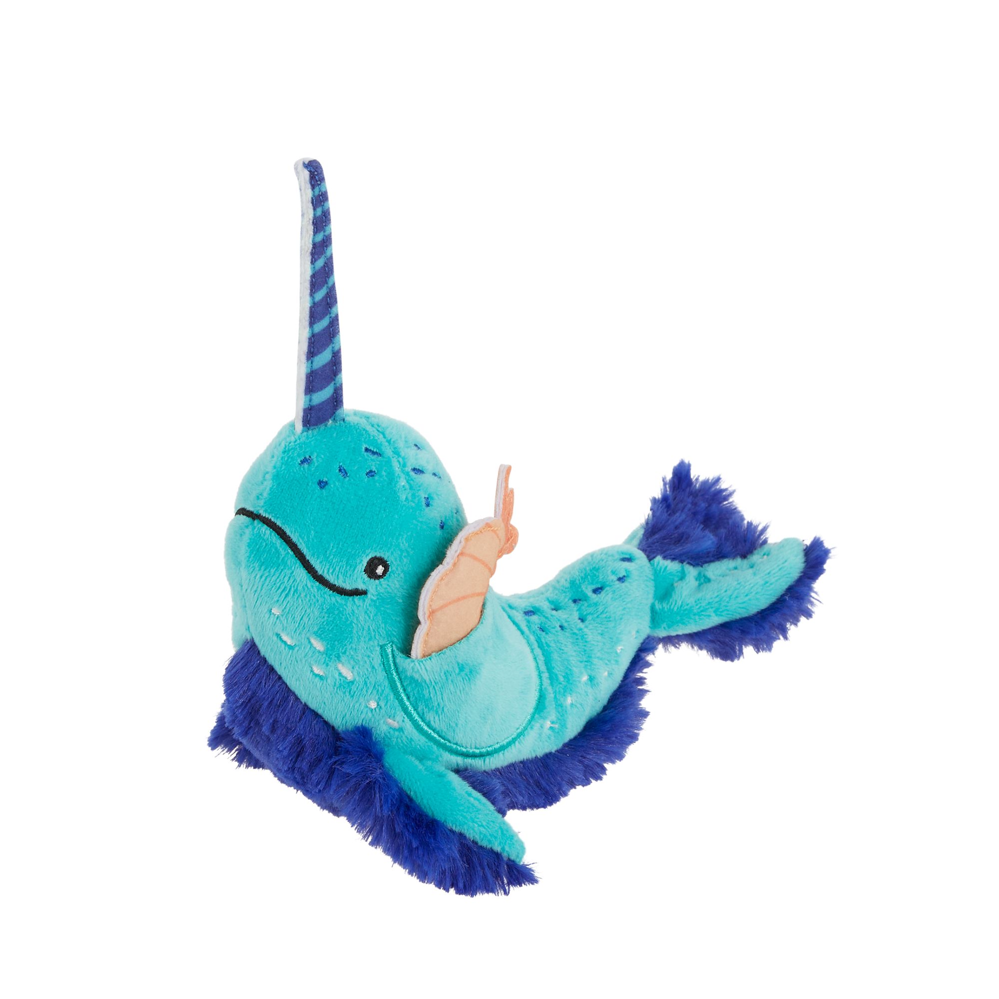 Whisker City® Surprise Narwahl Cat Toy cat Plush, Balls & Mice PetSmart