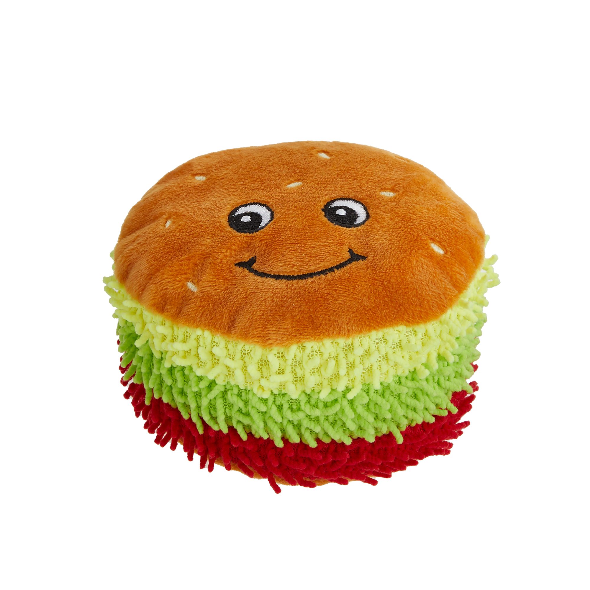 Top Paw® Hamburger Noodle Plush Dog Toy Squeaker dog Plush Toys