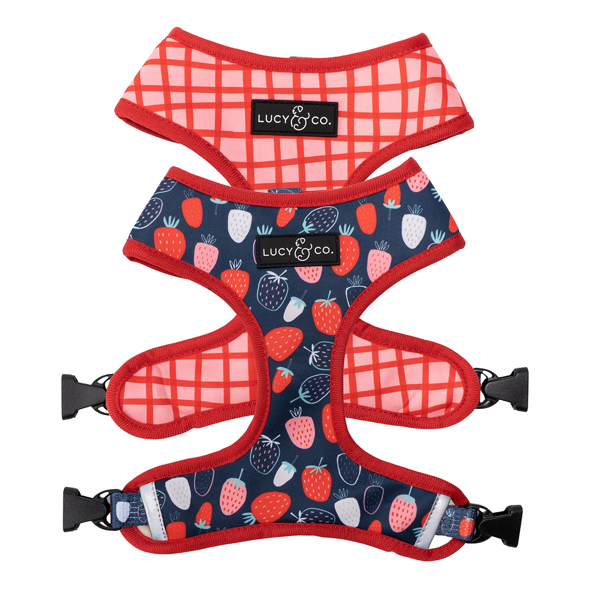 Lucy & Co. Berry Cute Reversible Dog Harness dog Harnesses PetSmart
