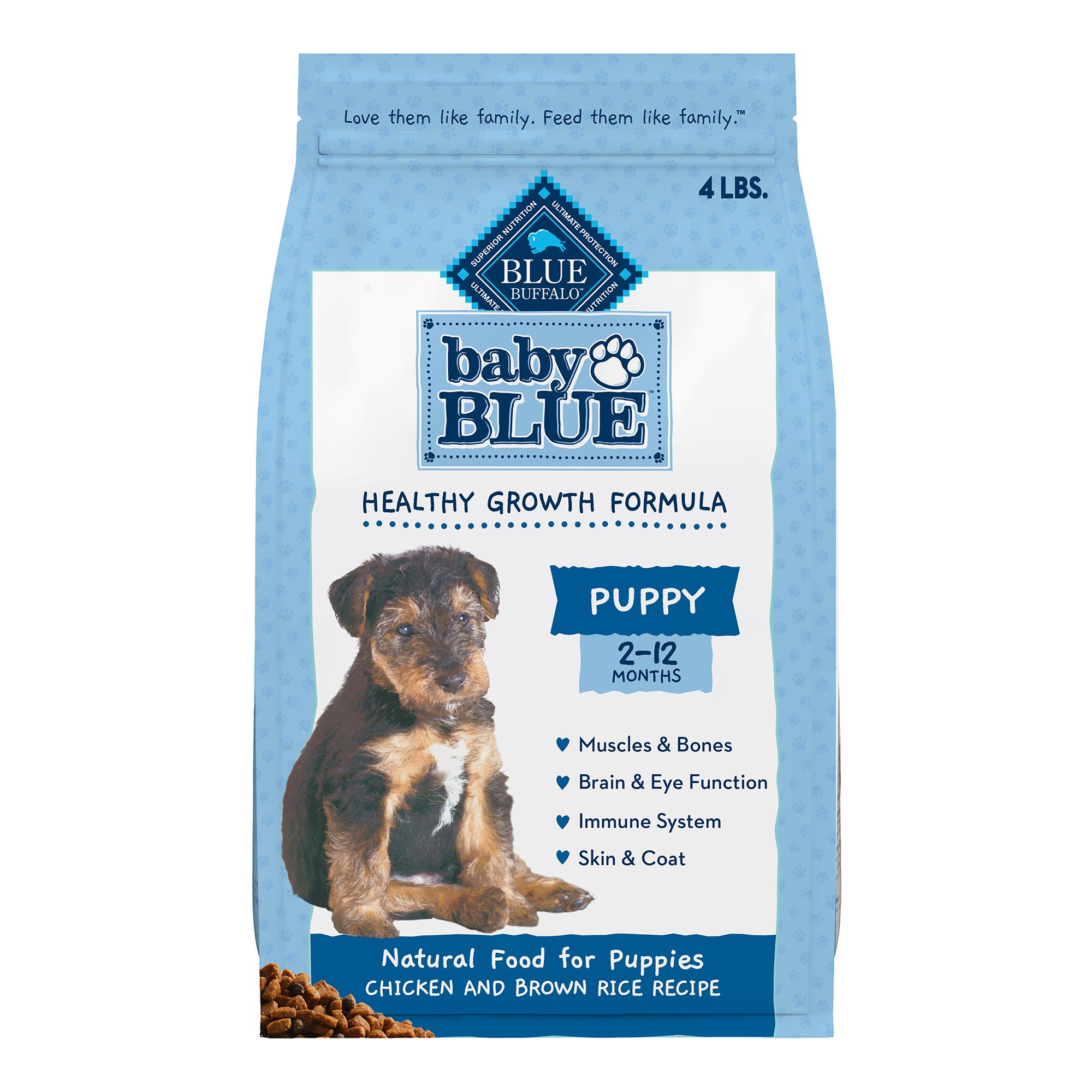 Blue Buffalo® Baby BLUE™ Puppy Dry Dog Food Natural, Chicken dog
