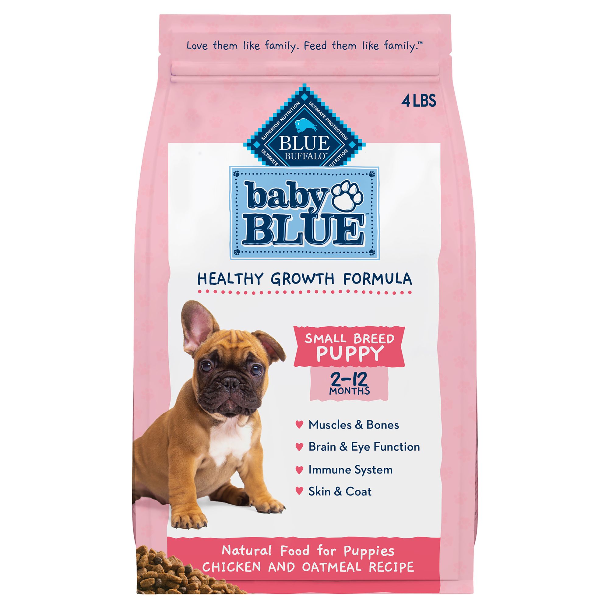 Blue Buffalo® Baby BLUE™ Healthy Growth Formula Small Breed Puppy Dry Dog Food Natural, Chic