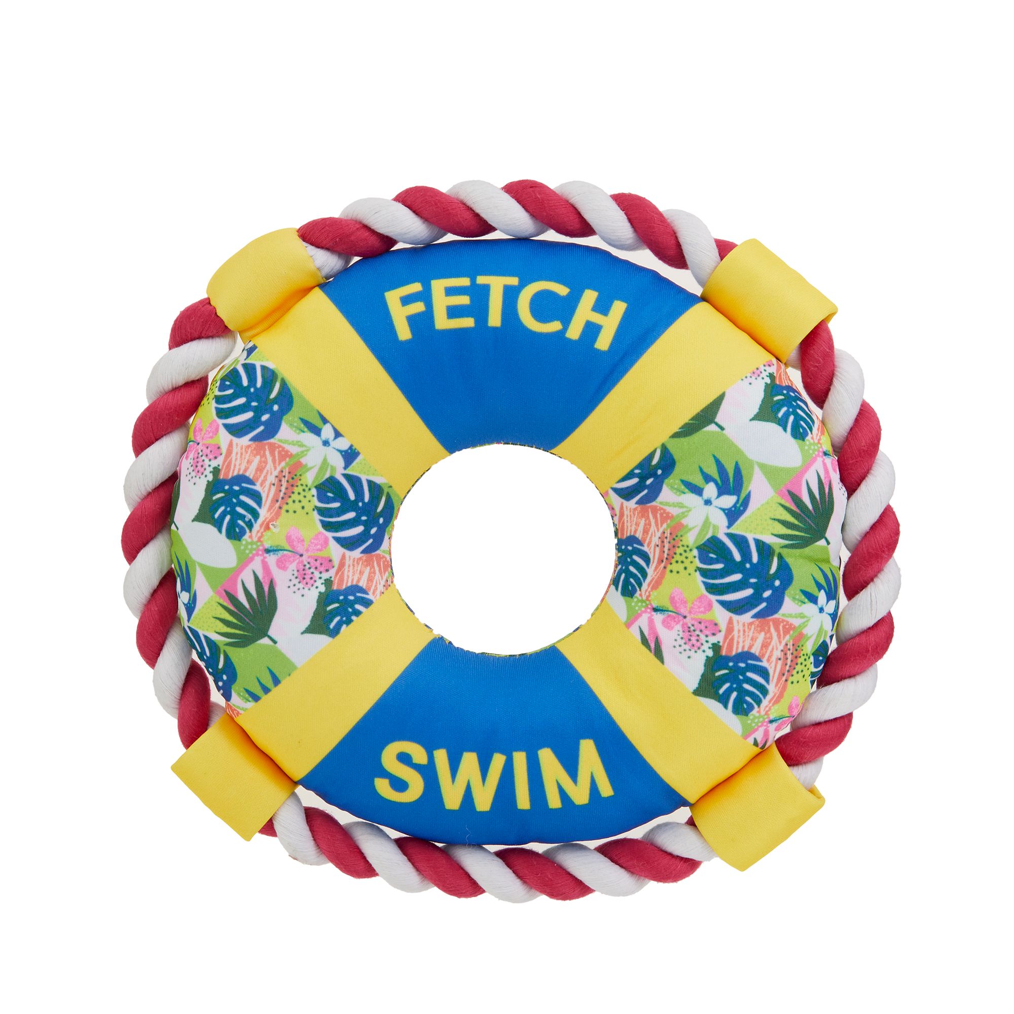 Top Paw® Water Dog FETCH SWIM Floating Ring Dog Toy dog Plush Toys
