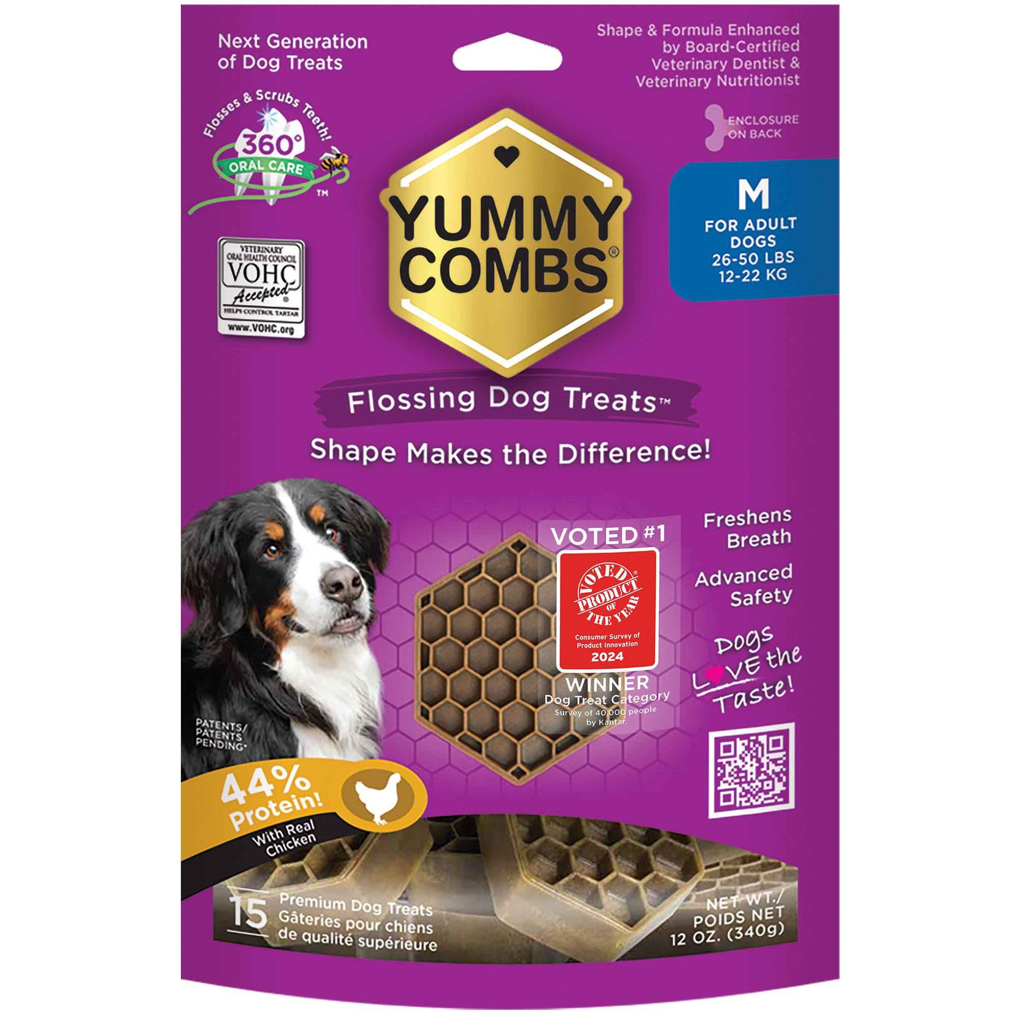 Yummy Combs Adult Medium Dog Dental Treat Chicken