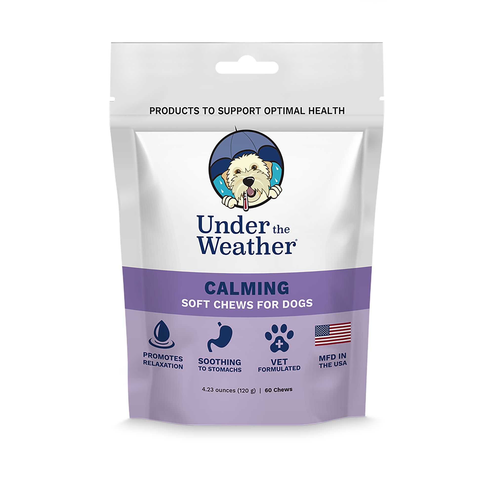 Under the Weather Calming Soft Chews Dog Supplement, 60count