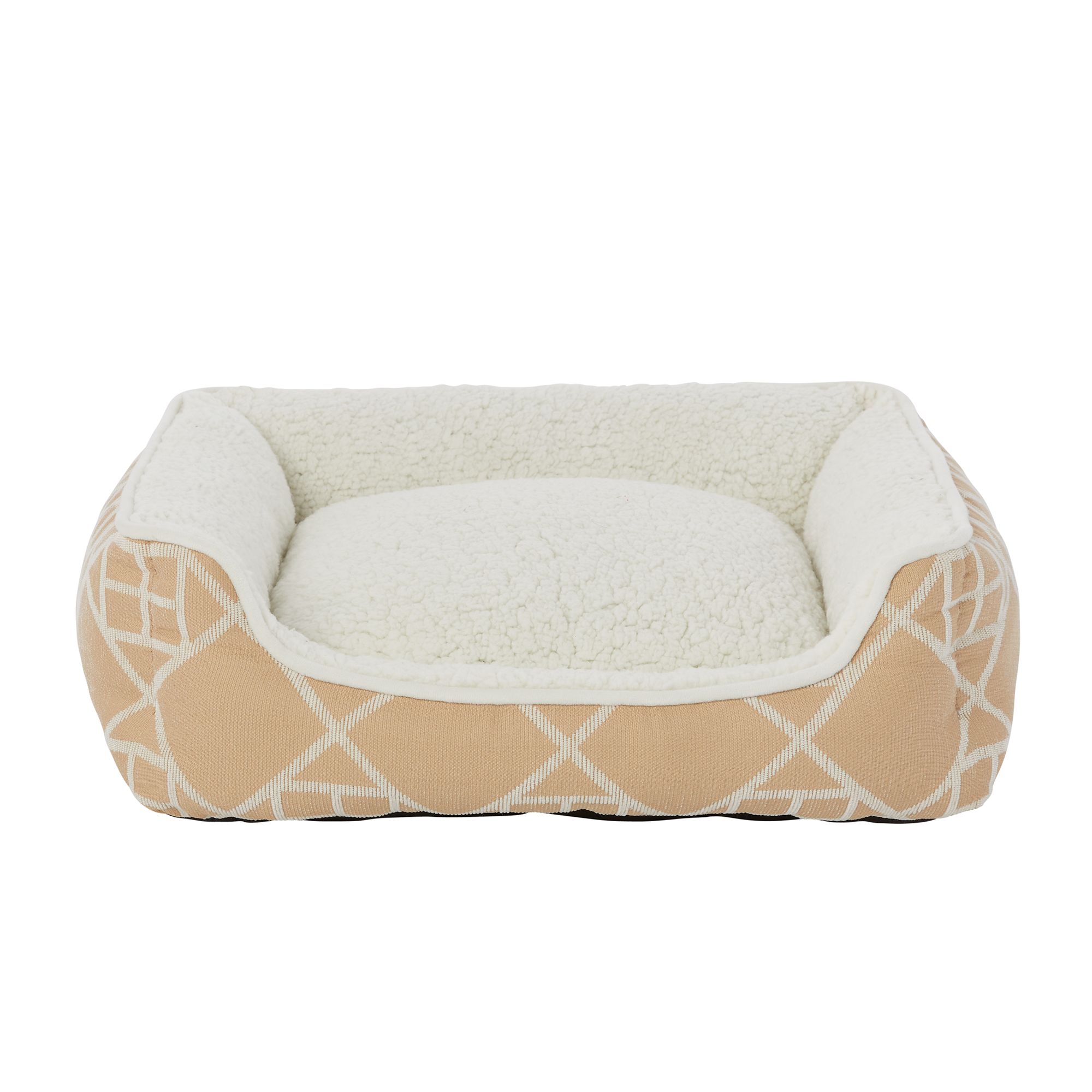 Top Paw® Ivy & Tan Boho Cuddler Dog Bed dog Cuddler Beds PetSmart