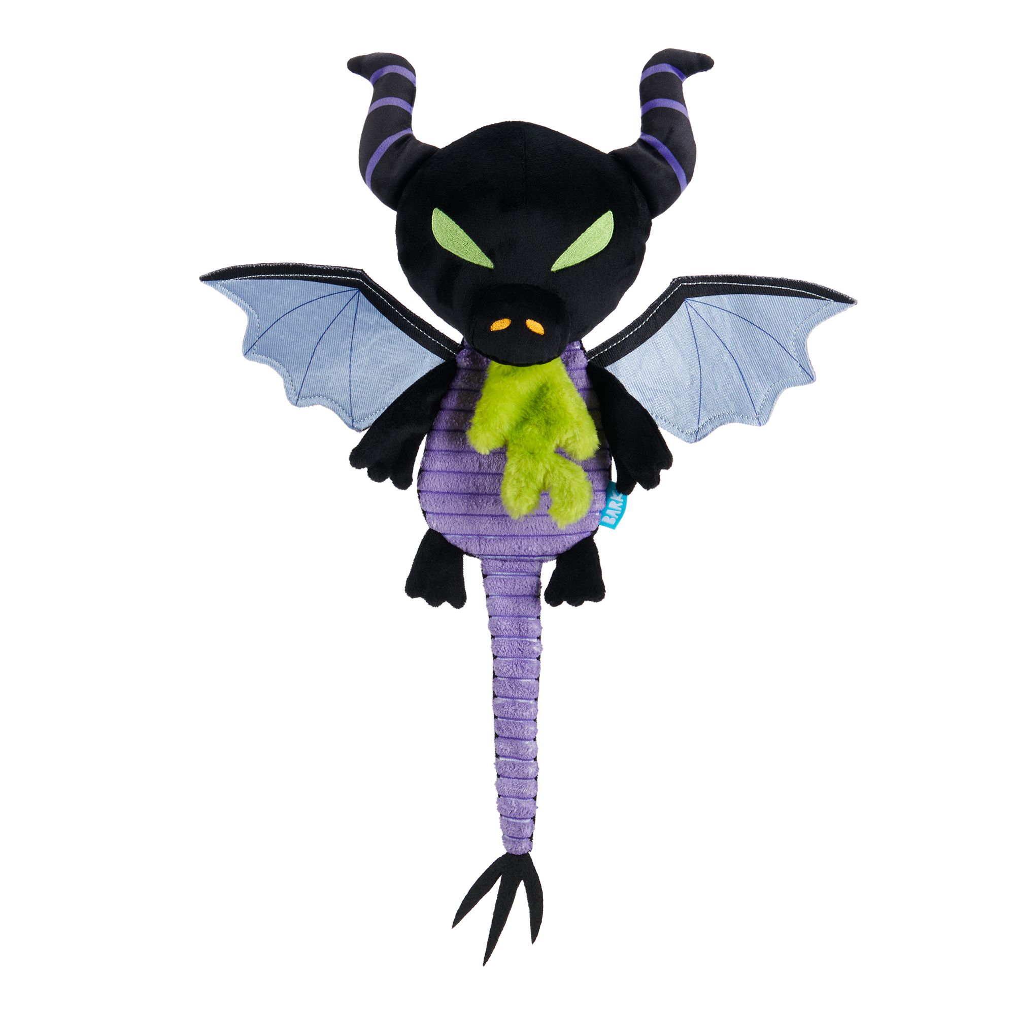 Bark Maleficent Dragon Dog Toy Squeaker, Crinkle dog Plush Toys