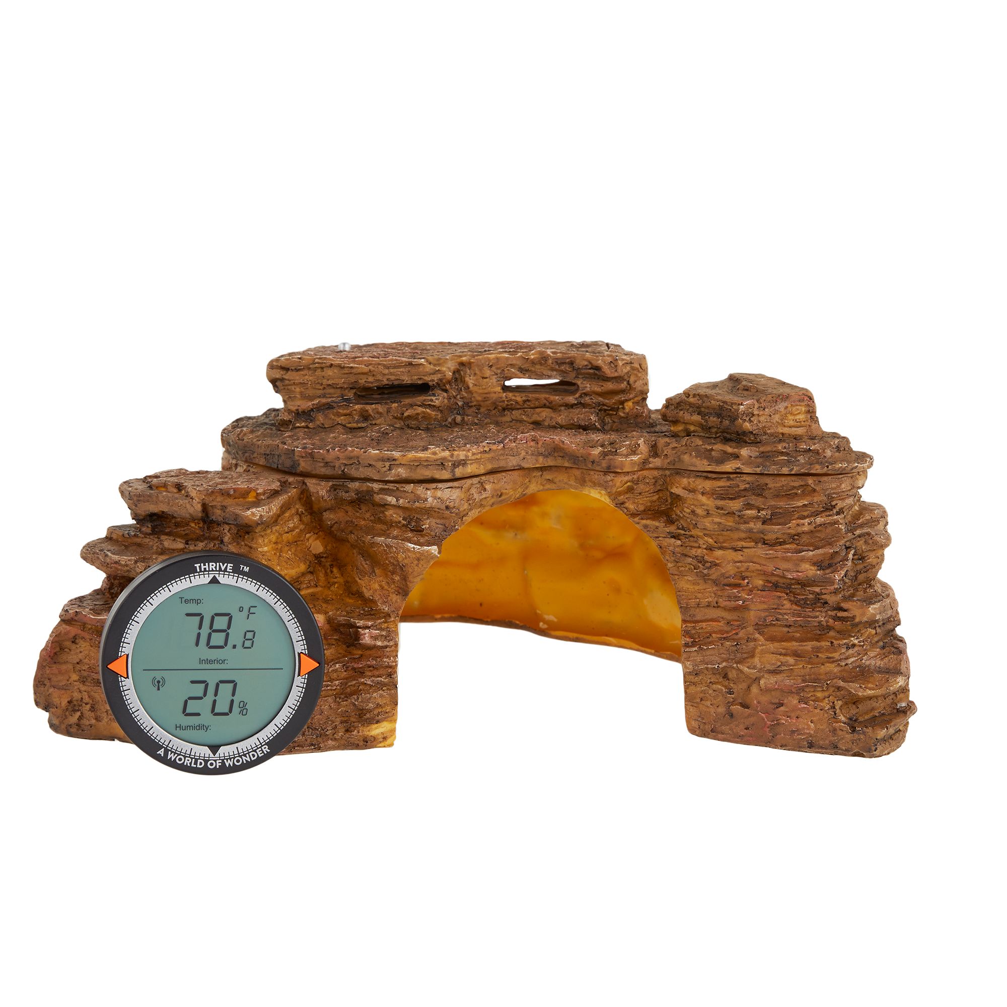 Thrive Desert Hideout Decor w/Thermometer & Hydrometer