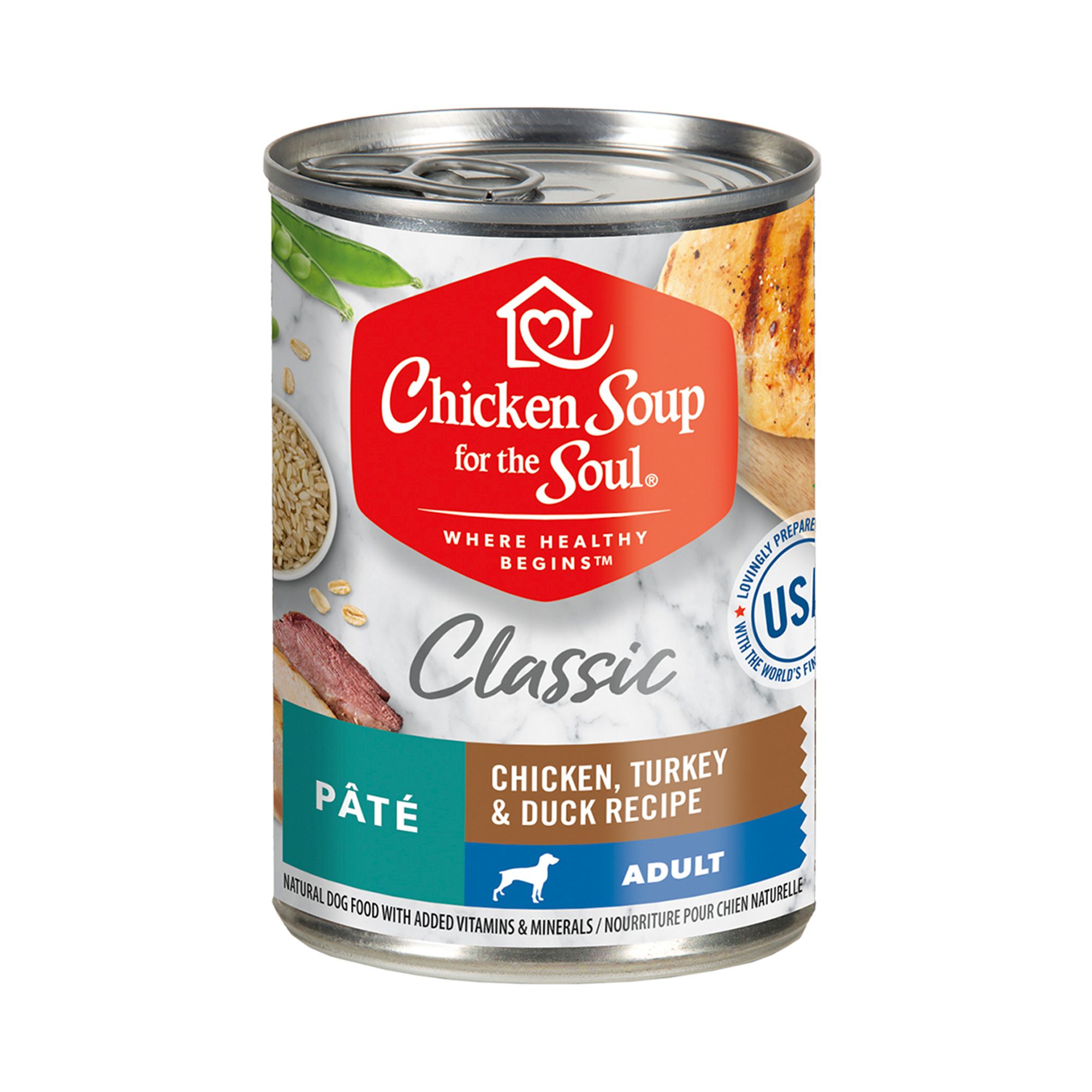 Chicken Soup for the Soul Adult Wet Dog Food Chicken, Turkey & Duck