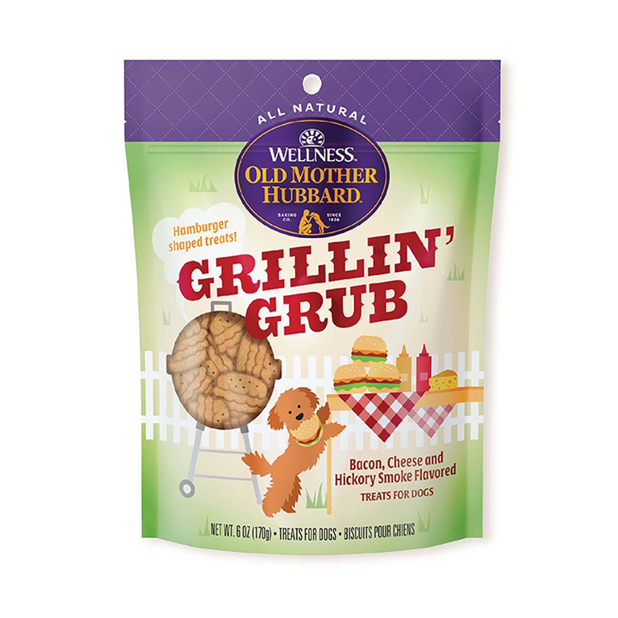 Old Mother Hubbard's AllNatural Grillin' Grub Crunchy Hamburger Shaped