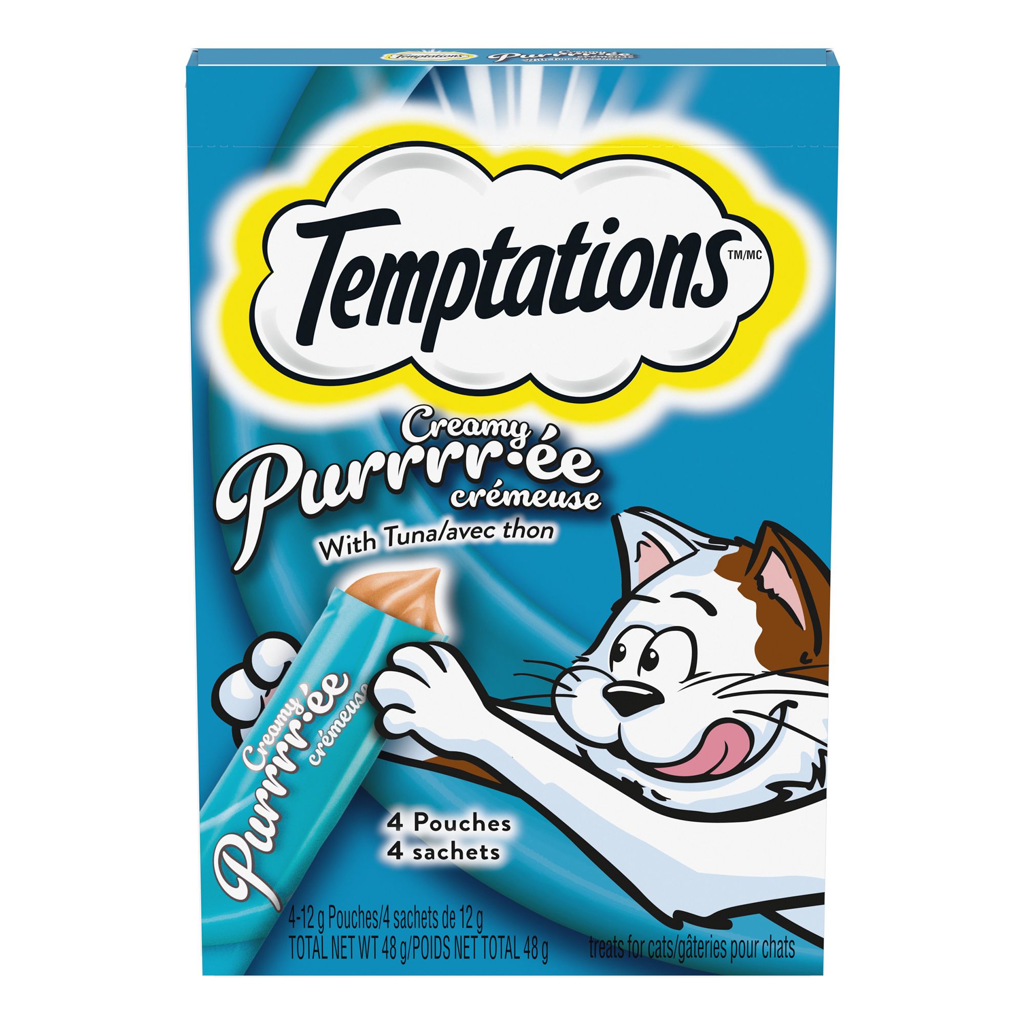 Temptations Creamy Puree Tuna Lickable Cat Treats cat Treats PetSmart