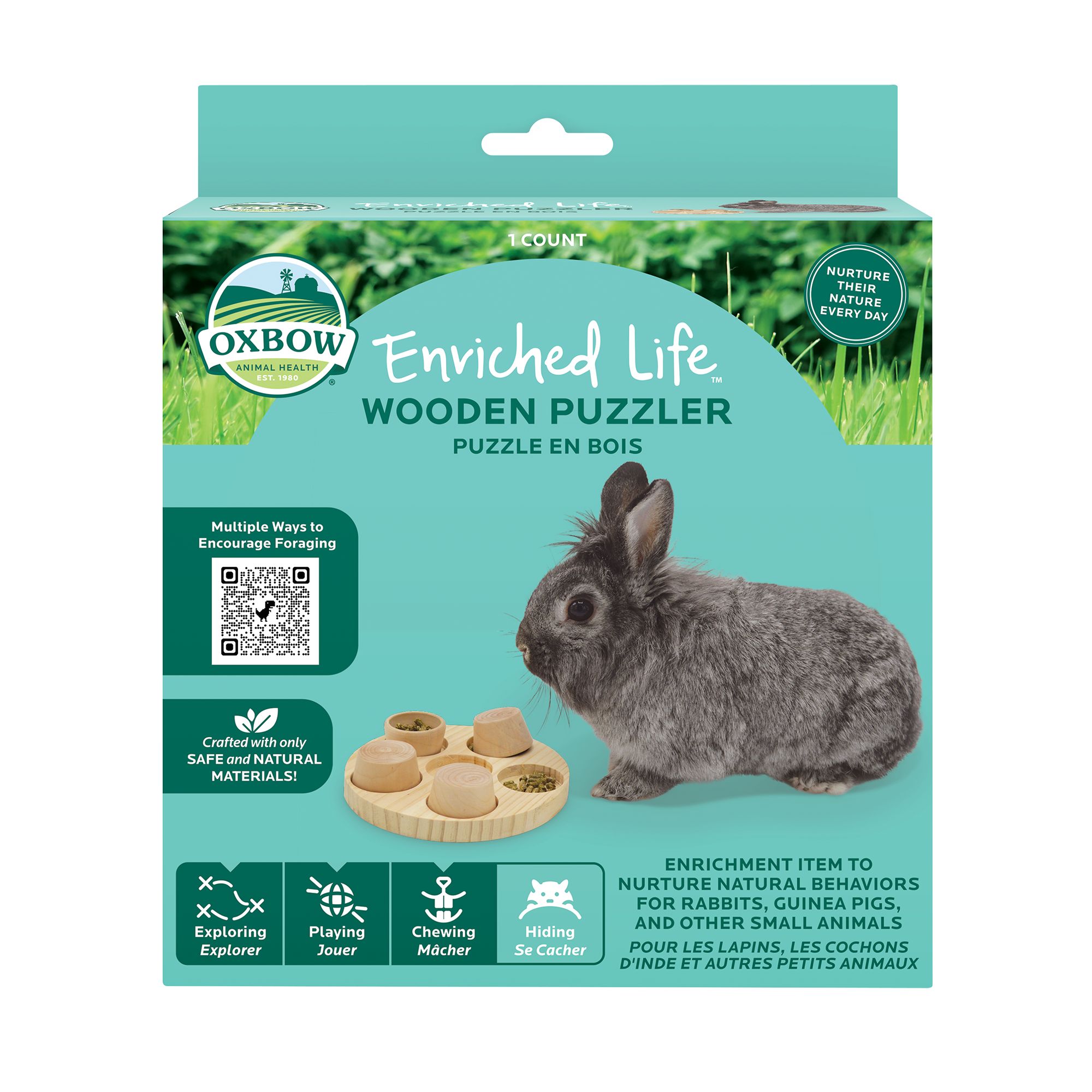 Oxbow Enriched Life Small Pet Wooden Puzzler small pet Toys PetSmart