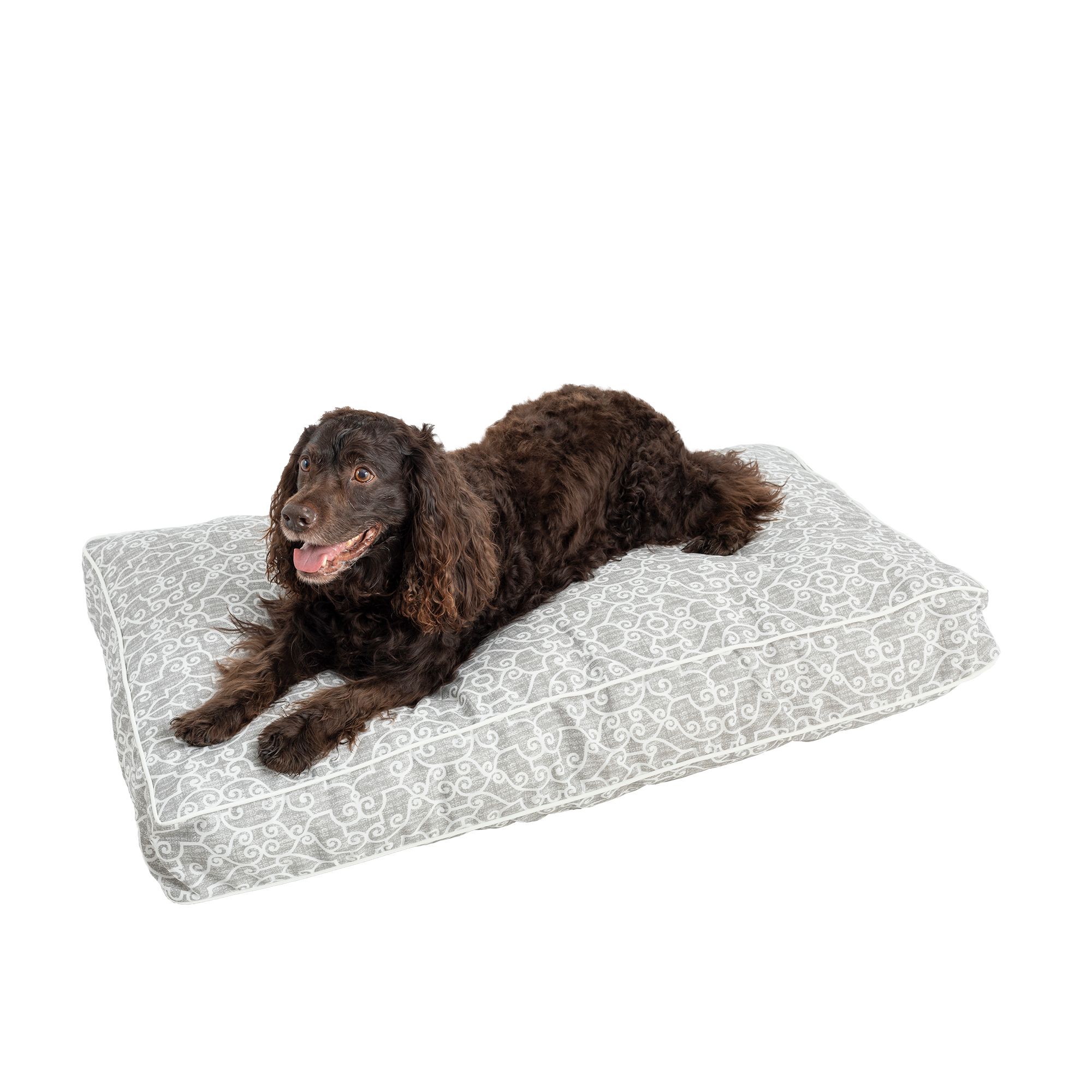 Snoozer® Ramey Gray Indoor/Outdoor Rectangle Dog Bed dog Pillow Beds