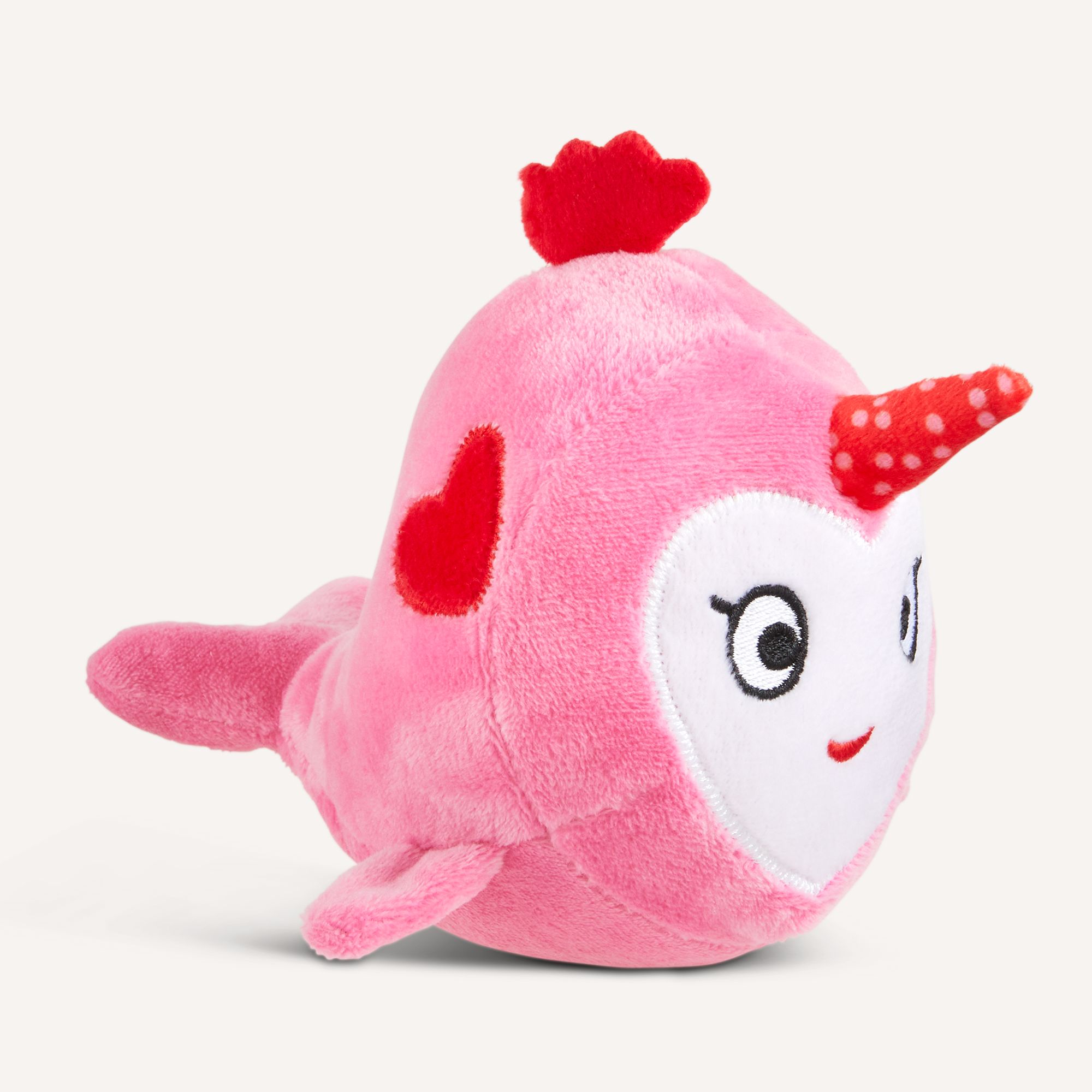 Joyhound Crazy Comfy Valentine's Day Plush Narwhal Dog Toy Squeaker