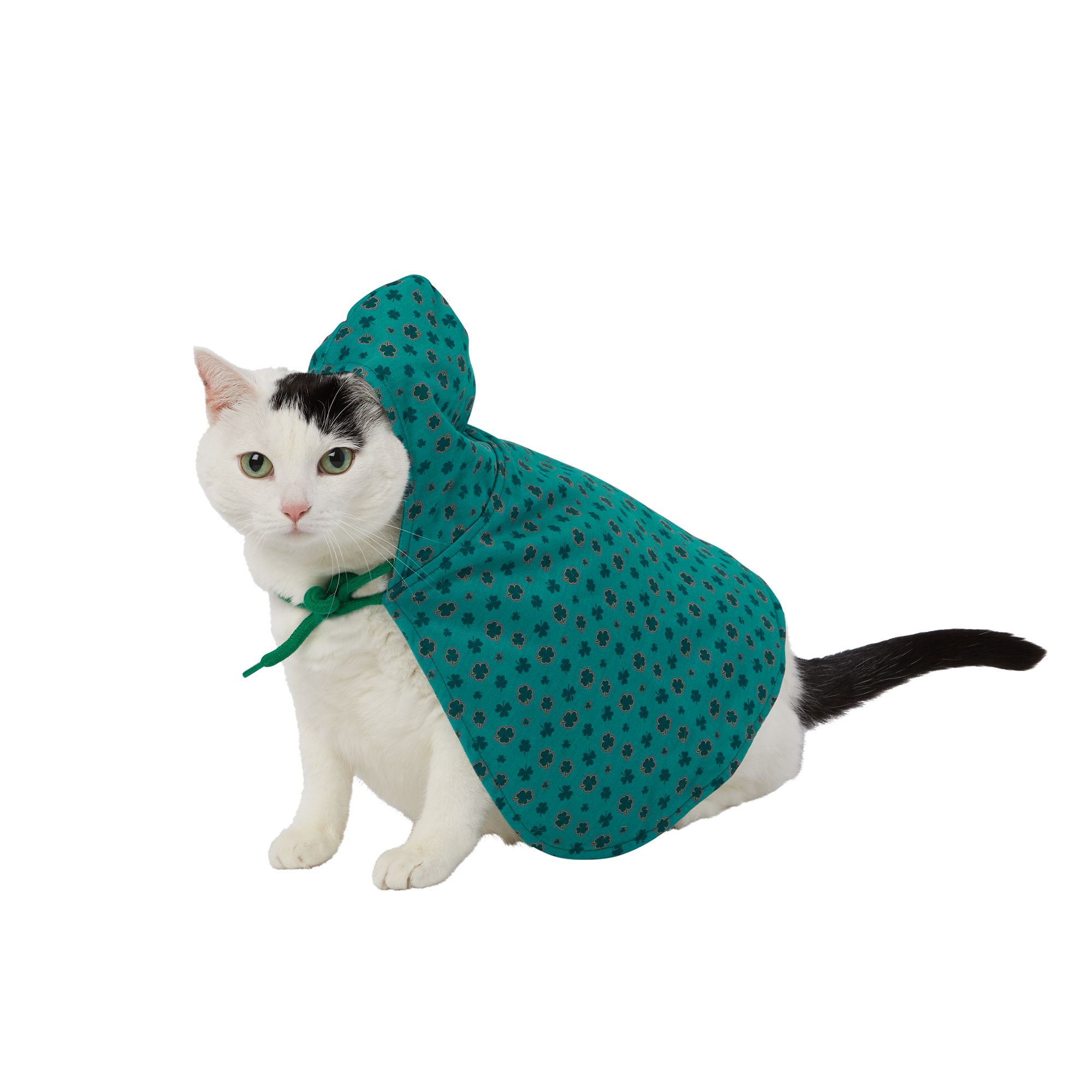Whisker City® Shamrock Cat Cape cat Clothing PetSmart