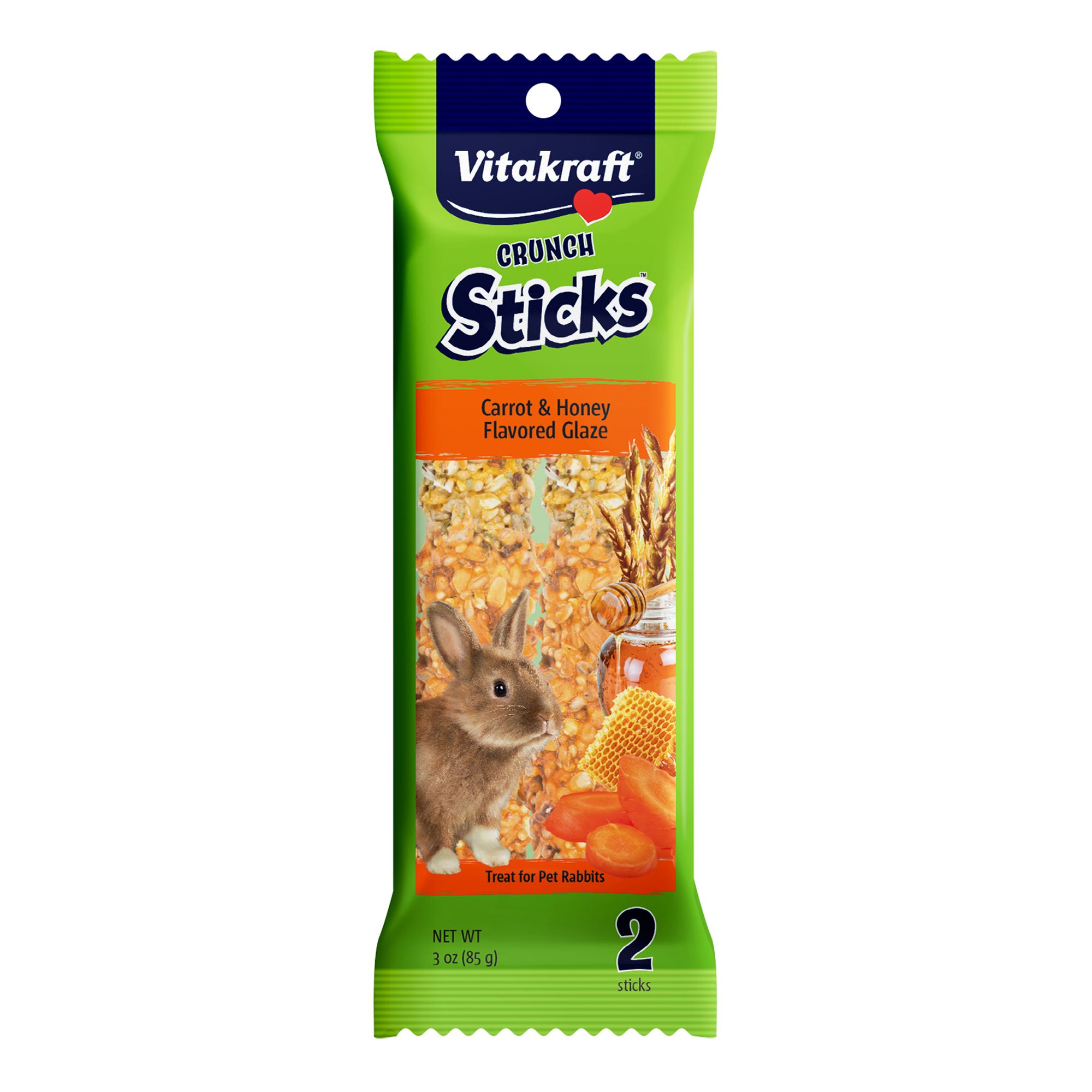 Vitakraft® Carrot and Honey Glazed Rabbit Crunch Sticks small pet Treats PetSmart