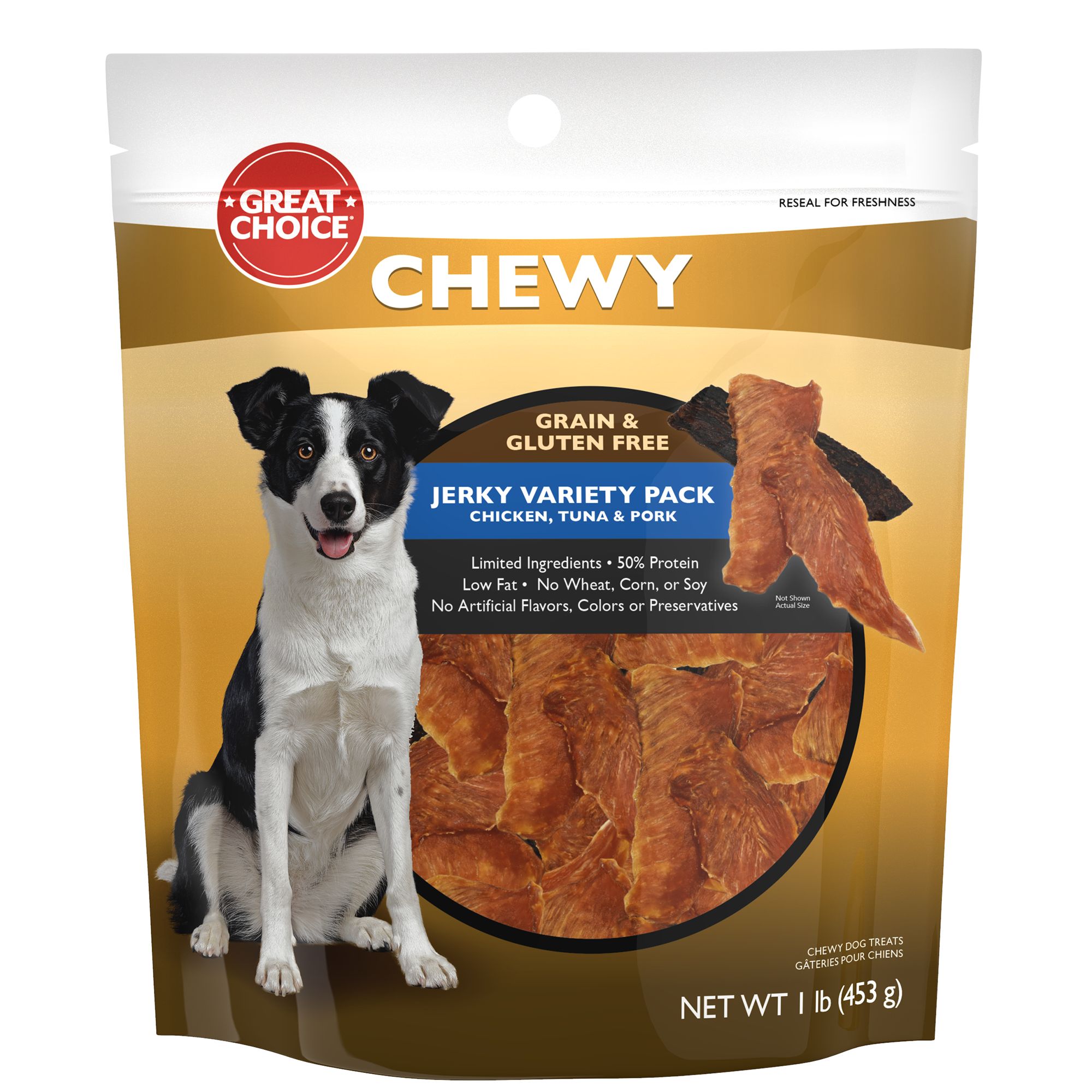 Great Choice Chewy Jerky Variety Pack All Life Stage Dog Treats