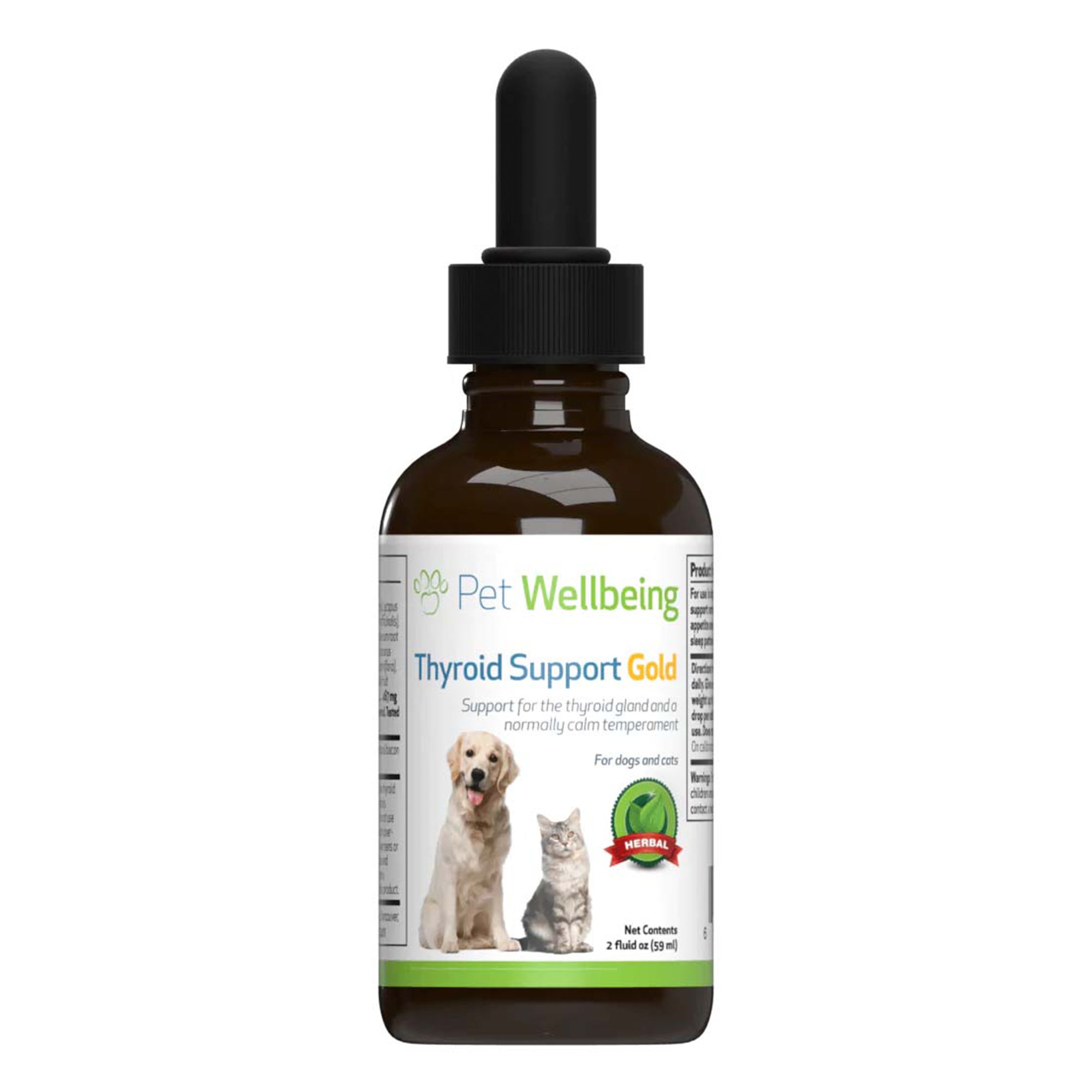 Pet Wellbeing Thyroid Support GOLD Liquid Hormone Dog & Cat Supplement dog Immune System