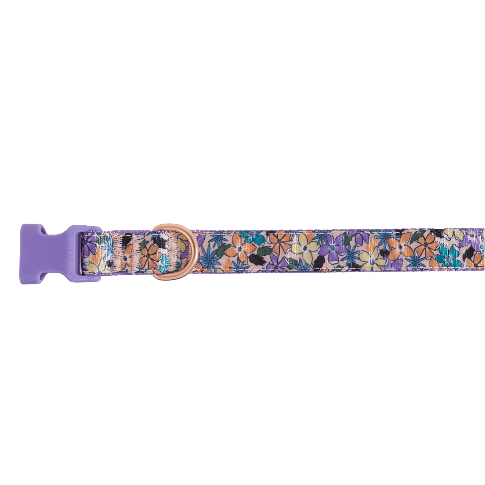Top Paw® Purple Floral Dog Collar dog Collars PetSmart